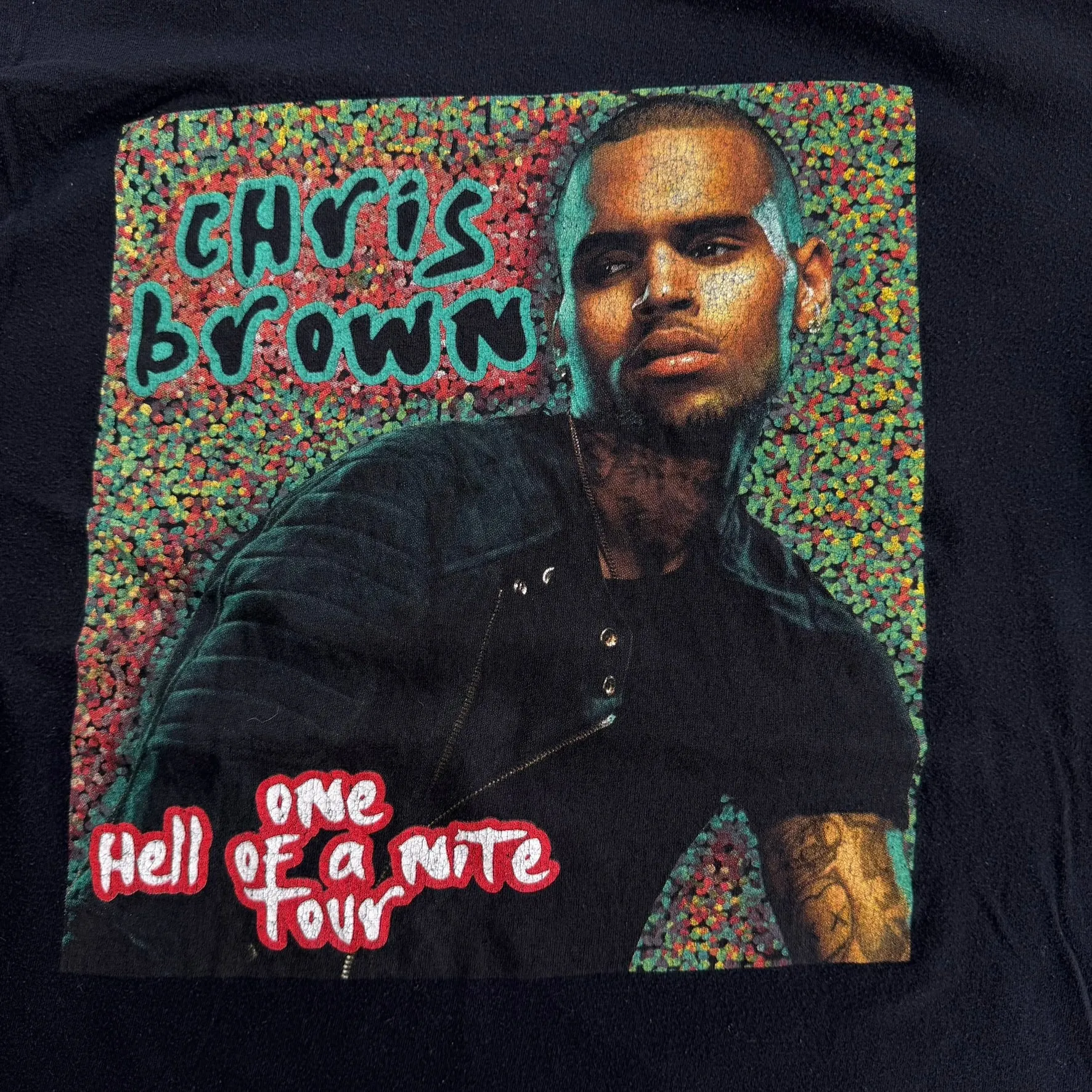 J- '15 Chris Brown One Hell Of A Nite Tour Graphic Tee - L sold by HG Vintage product image thumbnail 2