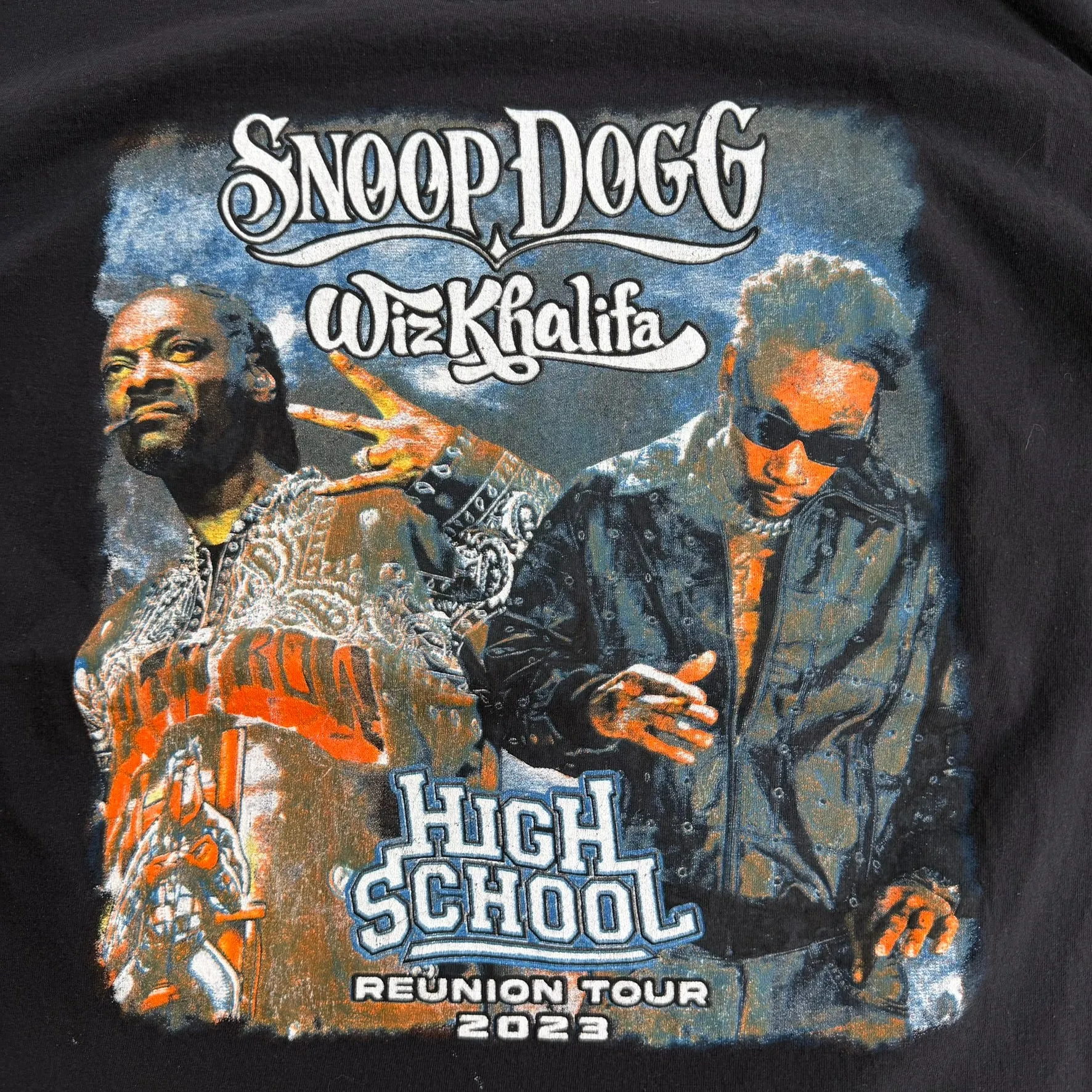 J- '23 Snoop Dogg & Wiz Khalifa High School Reunion Tour Graphic Tee - L sold by HG Vintage product image thumbnail 2