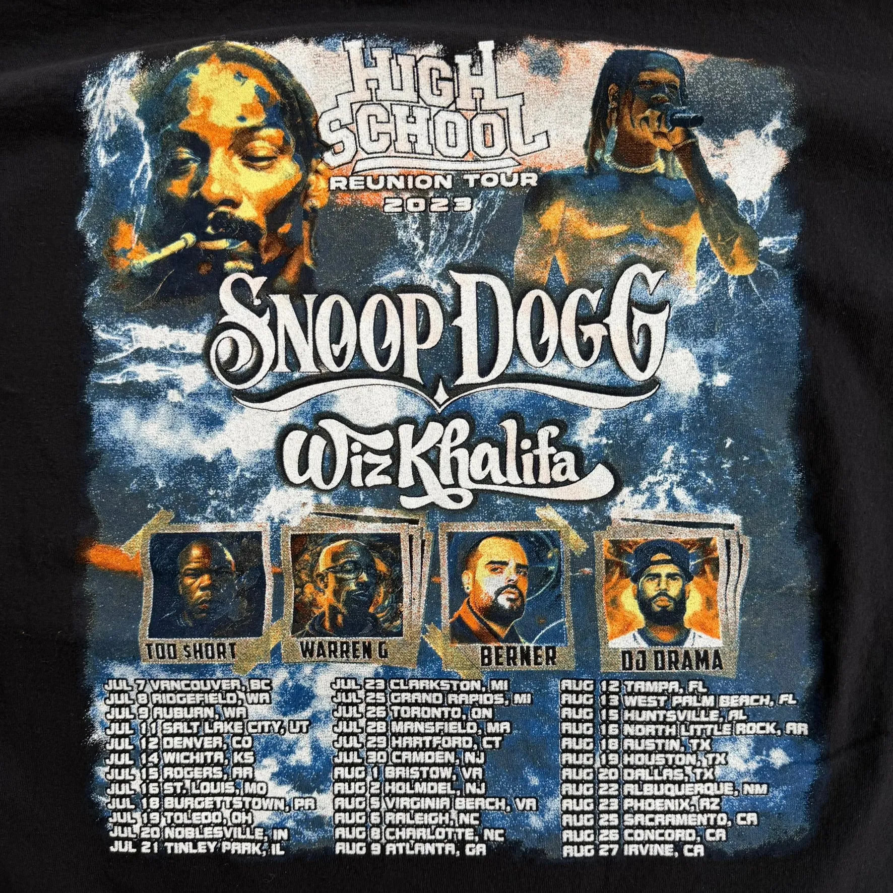 J- '23 Snoop Dogg & Wiz Khalifa High School Reunion Tour Graphic Tee - L sold by HG Vintage product image thumbnail 4