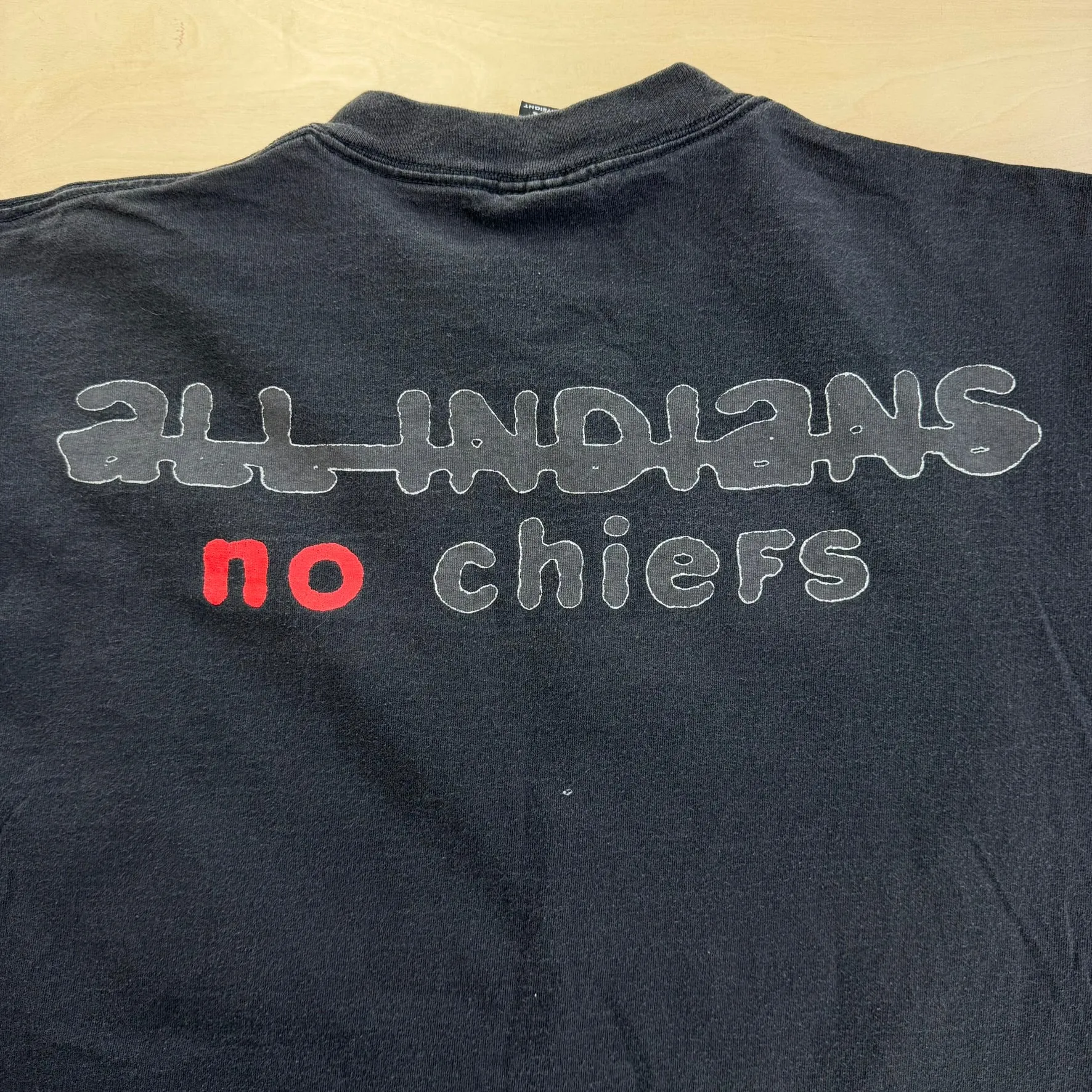 J- Vintage '92 Tool All Indians No Chief Text Made In Jamaica Giant Tag Tee - XL sold by HG Vintage product image thumbnail 3