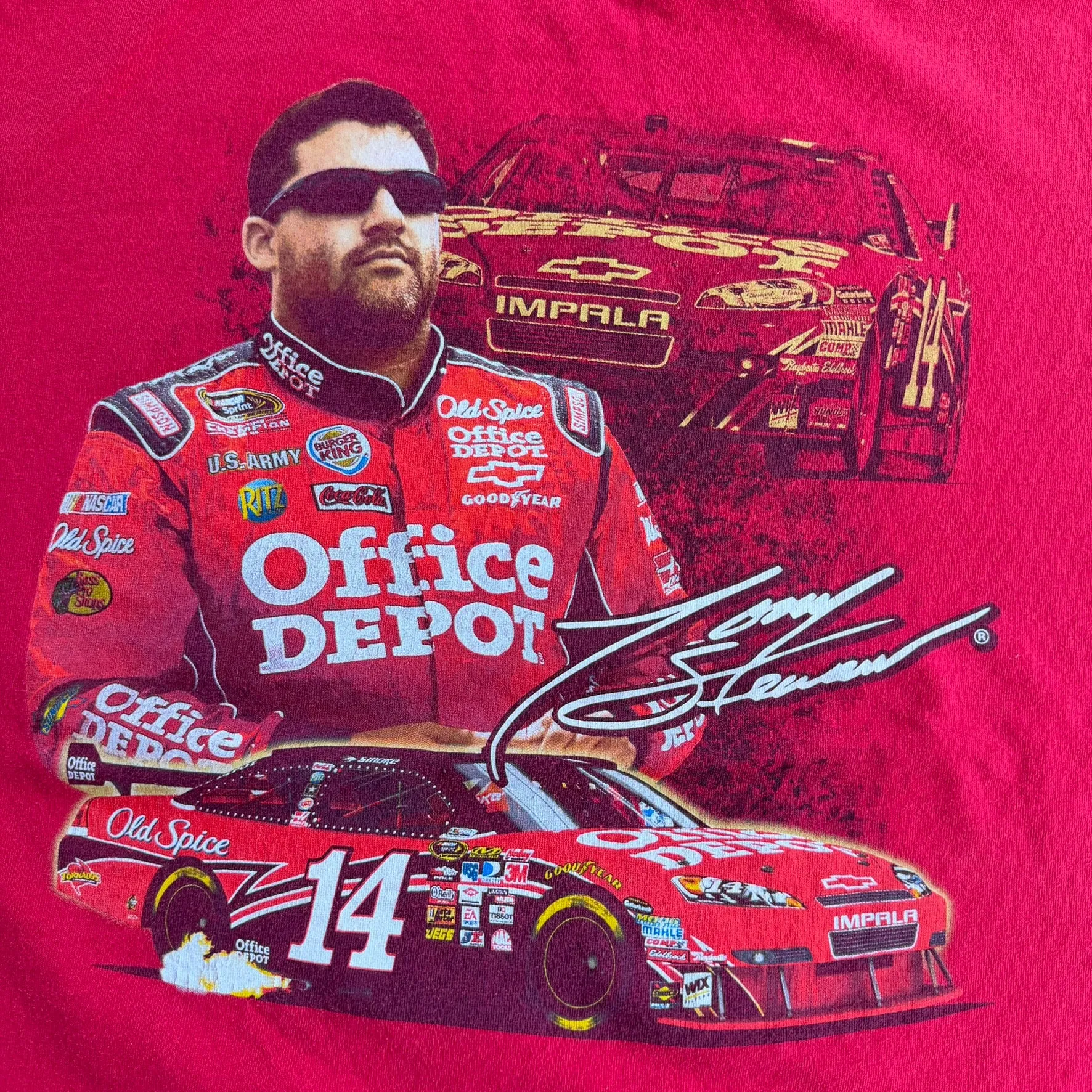 J- Vintage Nascar Tony Stewart Office Depot Car Graphic & Picture Tee - 2XL sold by HG Vintage product image thumbnail 2