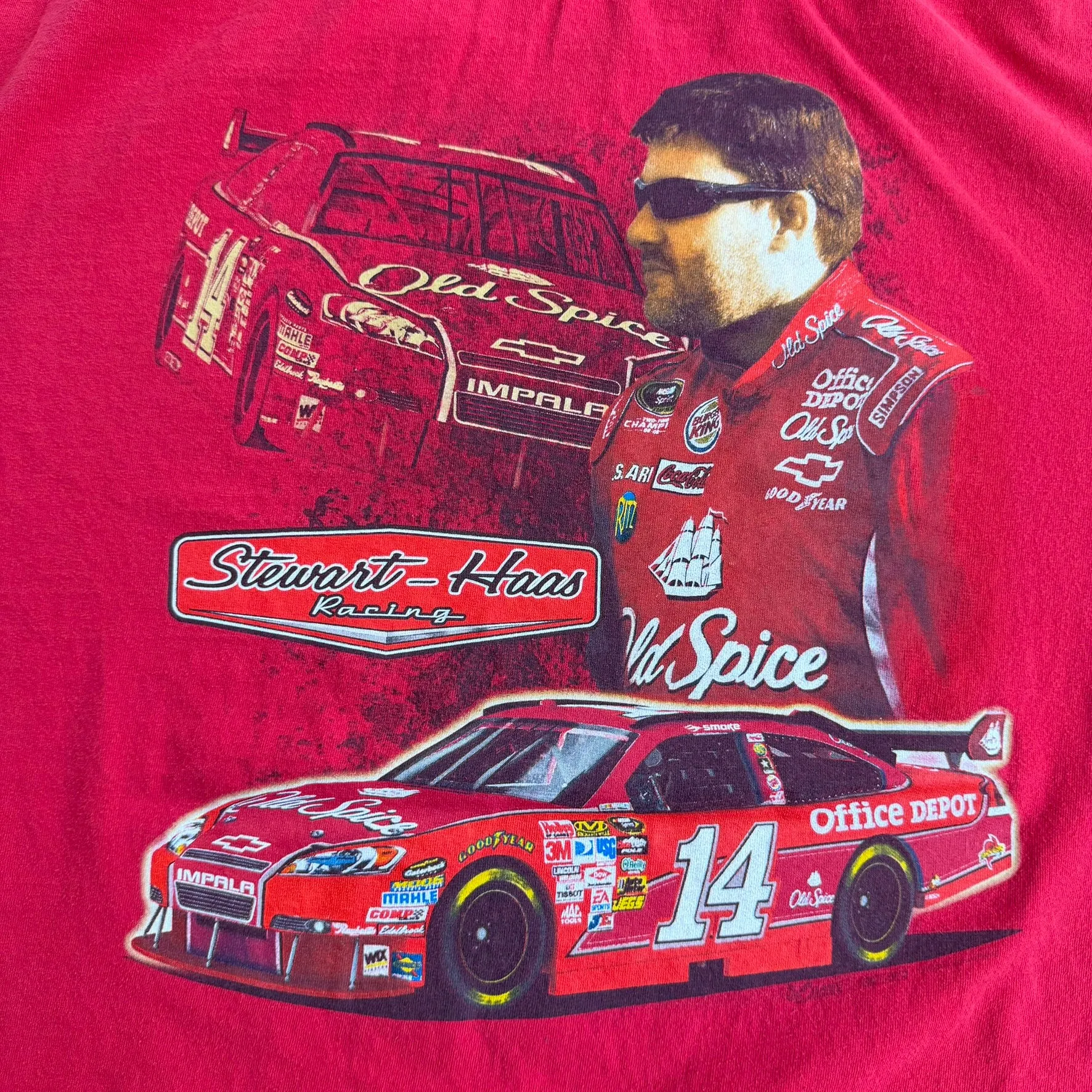 J- Vintage Nascar Tony Stewart Office Depot Car Graphic & Picture Tee - 2XL sold by HG Vintage product image thumbnail 4
