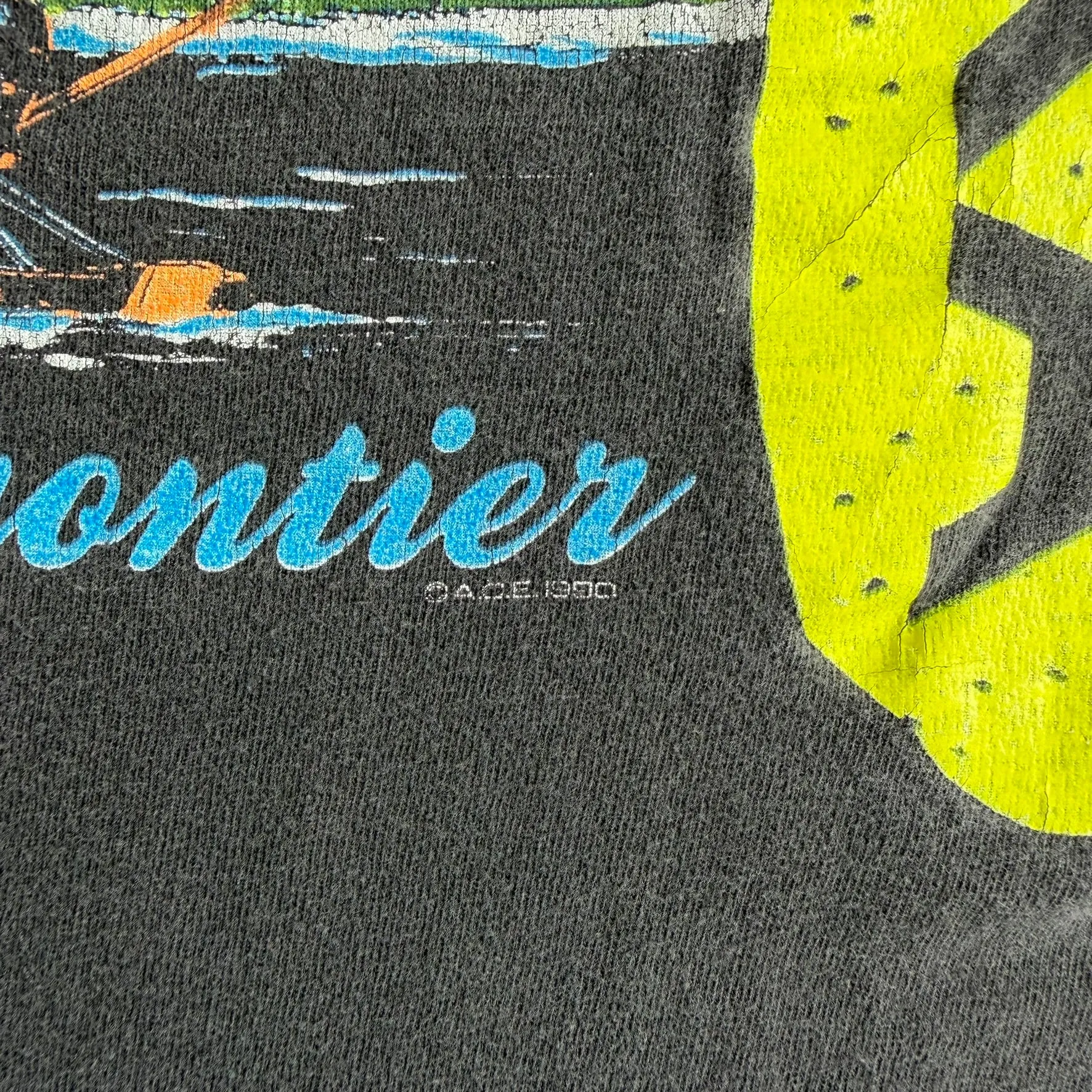 J- Vintage '90 Alaska The Last Frontier Eagles Graphic Hanes Made In USA Single Stitch Tee - XL sold by HG Vintage product image thumbnail 3