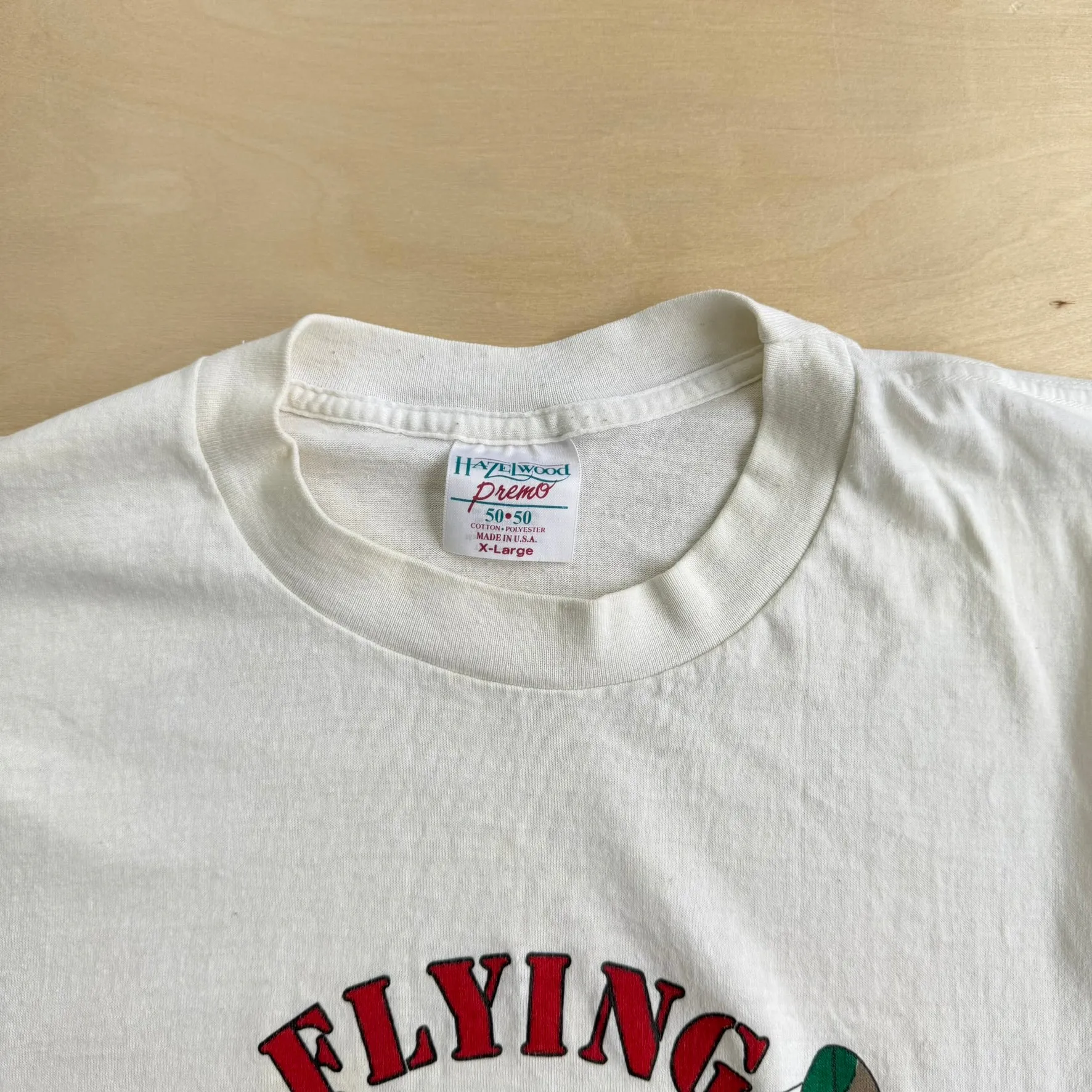 J- Vintage Flying Tigers Squadron Fighter Plane Graphic Made In USA Single Stitch Tee - XL sold by HG Vintage product image thumbnail 4