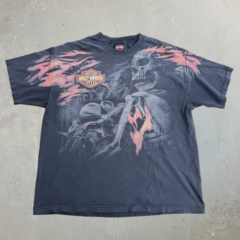 J- '14 Harley Davidson Cancun Mexico Jumbo Print Graphic Tee - XL made by Harley-Davidson