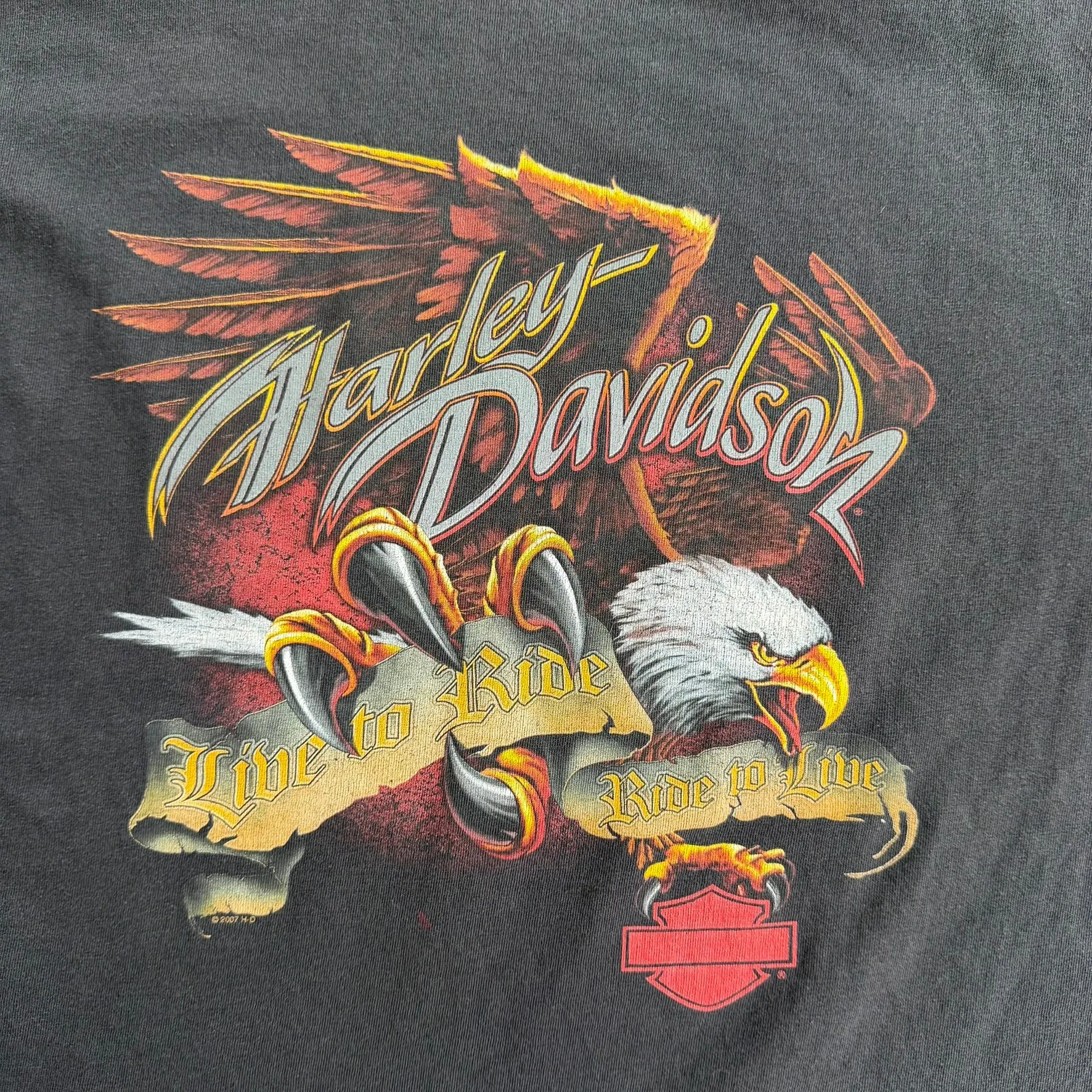 J- Vintage '07 Harley Davidson Las Vegas Nevada Live To Ride Tee - XL sold by HG Vintage product image thumbnail 2