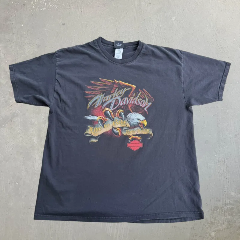 J- Vintage '07 Harley Davidson Las Vegas Nevada Live To Ride Tee - XL made by Harley-Davidson