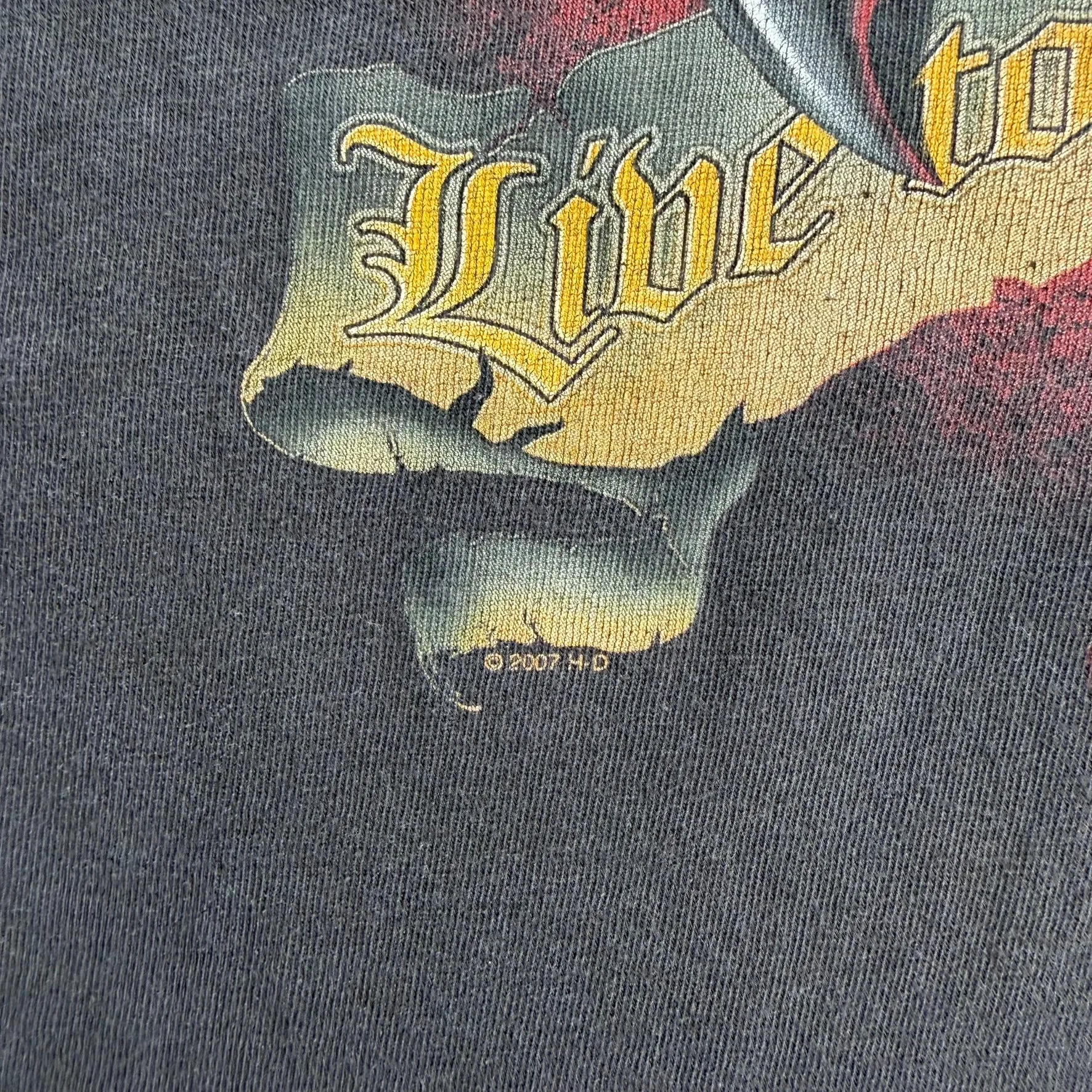 J- Vintage '07 Harley Davidson Las Vegas Nevada Live To Ride Tee - XL sold by HG Vintage product image thumbnail 5