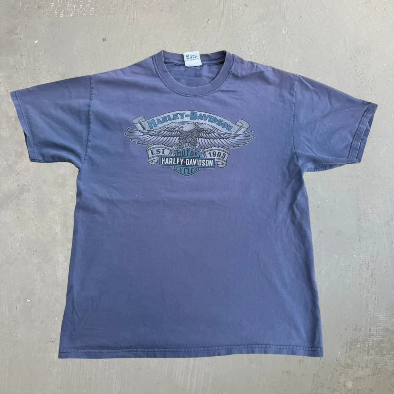 J- Vintage '10 Harley Davidson Philadelphia Pennsylvania Tee - L made by Harley-Davidson