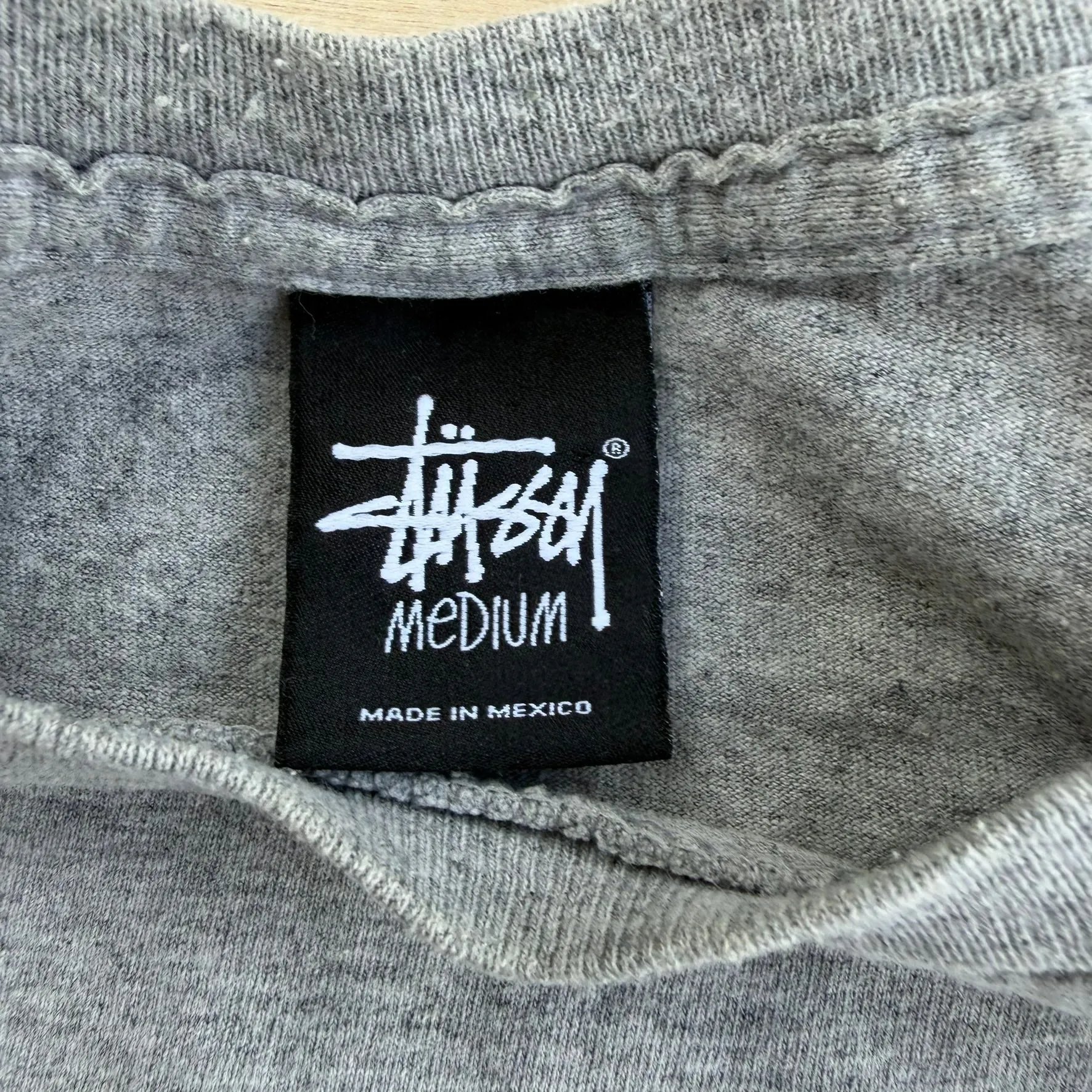 J- Vintage Stussy Felt Text Graphic Tee - M sold by HG Vintage product image thumbnail 3