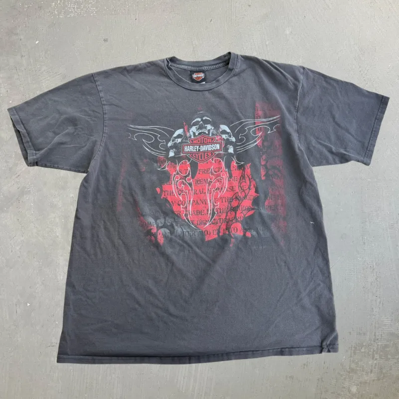 J- Vintage '05 Harley Davidson Sydney Cape Breton Canada Tee - 2XL made by Harley-Davidson
