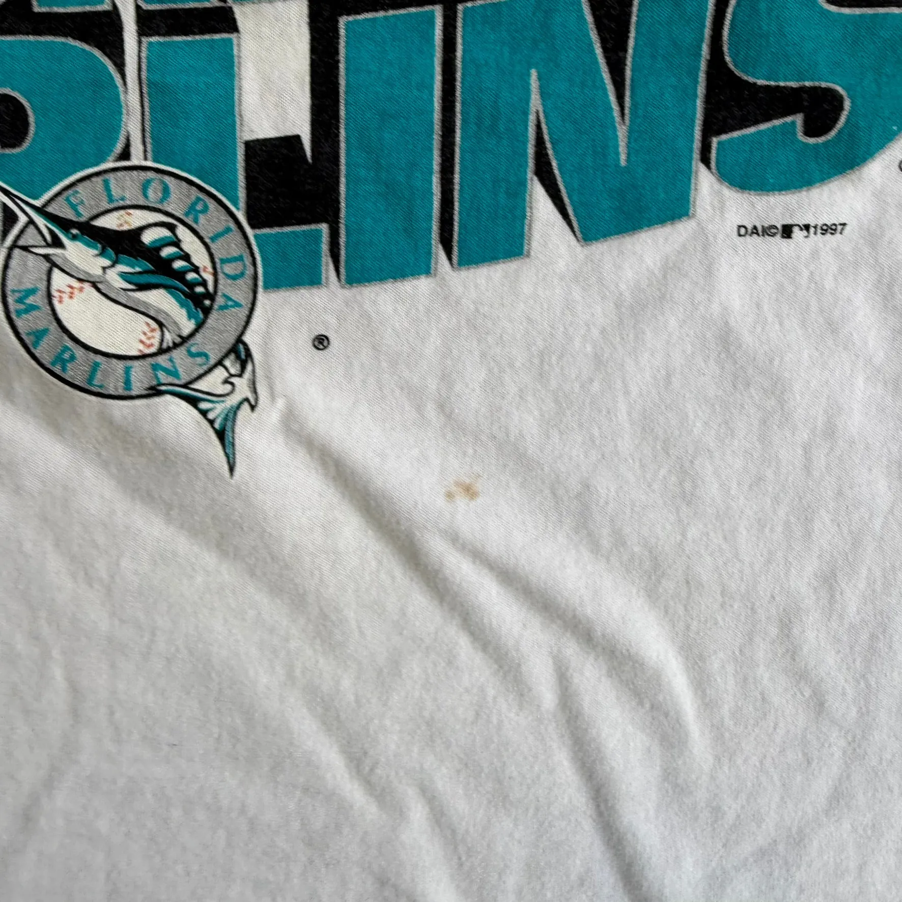 J- Vintage '97 Florida Marlins MLB World Series Champions Single Stitch Tee - XL sold by HG Vintage product image thumbnail 4