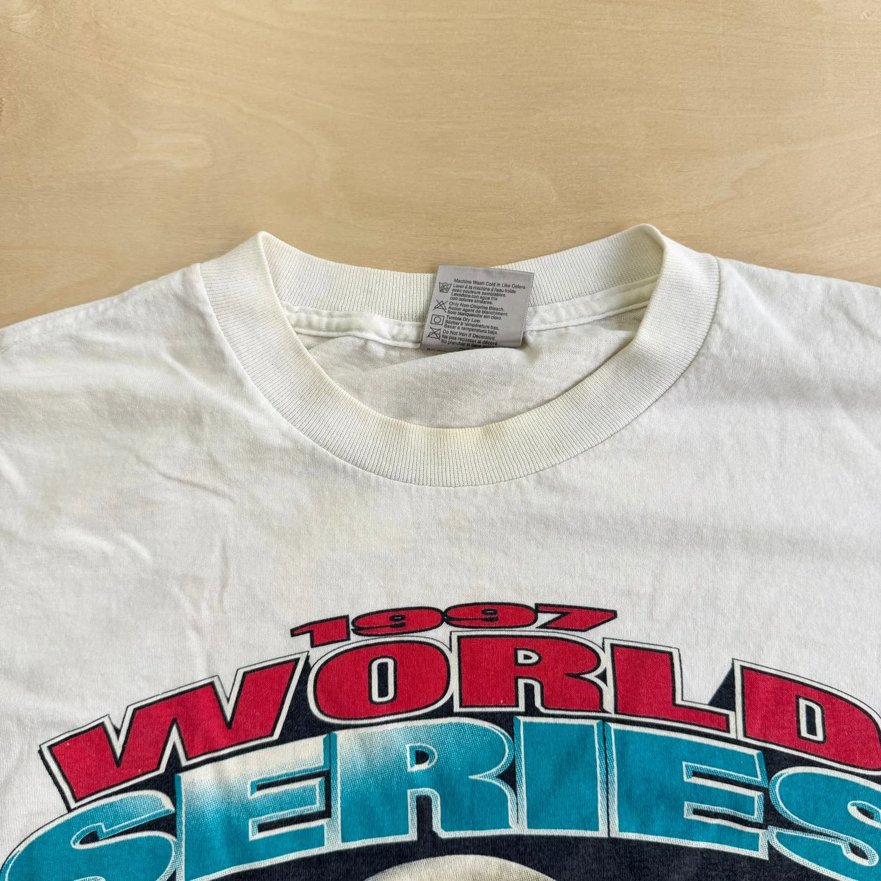 J- Vintage '97 Florida Marlins MLB World Series Champions Single Stitch Tee - XL sold by HG Vintage product image thumbnail 5
