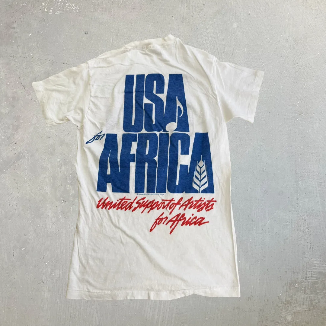 J- Vintage '85 United Support Of Artists For Africa Graphic Made In USA Single Stitch Tee - S sold by HG Vintage product image thumbnail 3