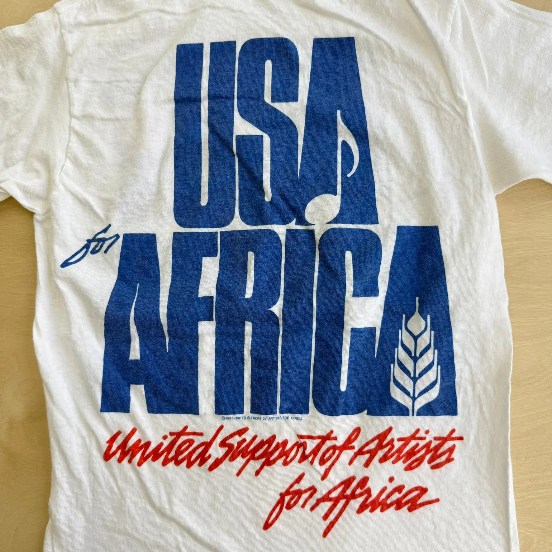 J- Vintage '85 United Support Of Artists For Africa Graphic Made In USA Single Stitch Tee - S sold by HG Vintage product image thumbnail 4
