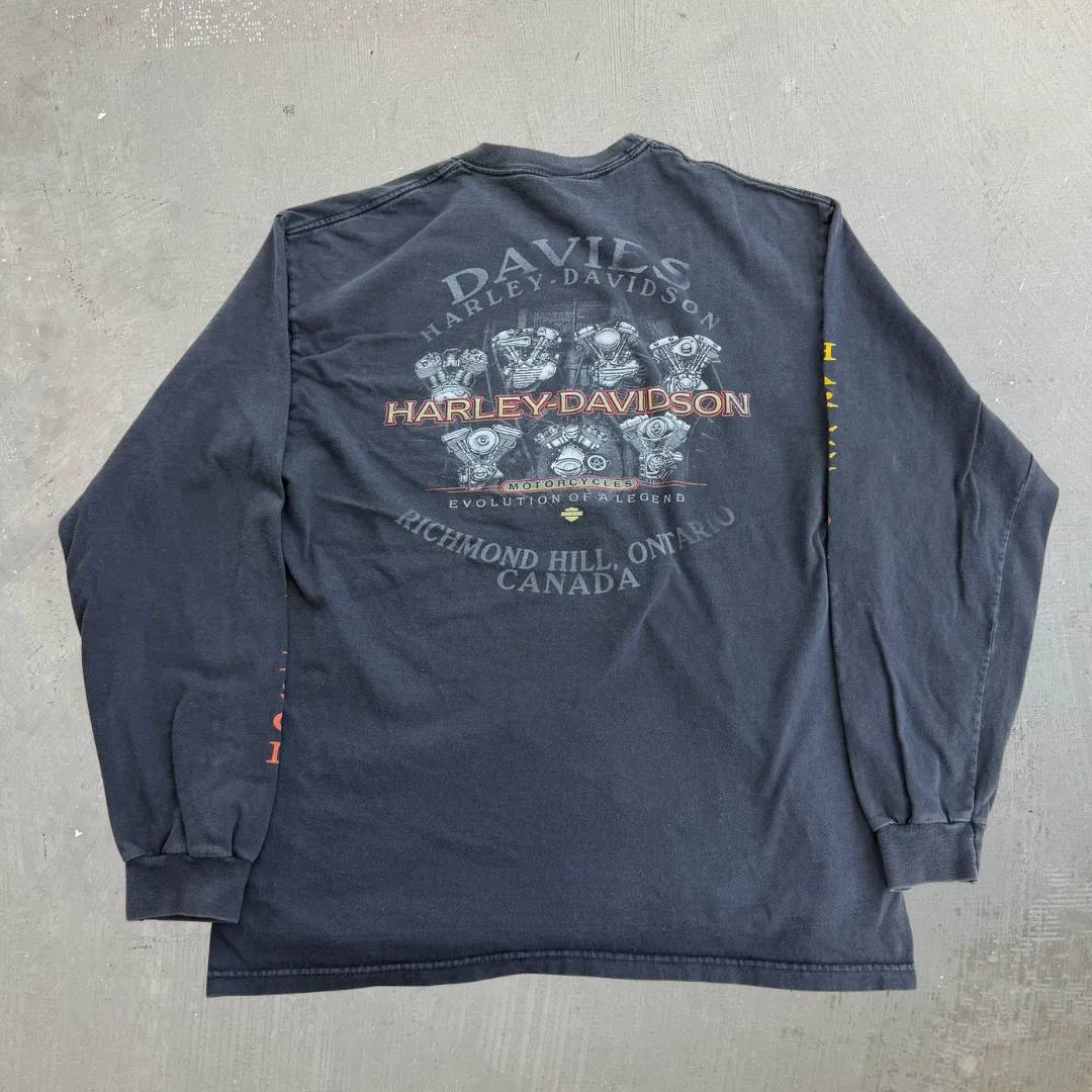 J- Vintage '03 Harley Davidson Richmond Hill Ontario 100 Years Strong Long Sleeve Tee - L sold by HG Vintage product image thumbnail 3