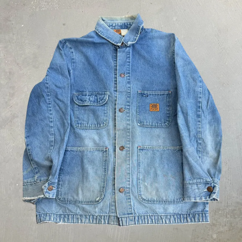 J- Vintage Big Ben By Wrangler Made In USA Lightweight Denim Chore Jacket - 42 (fits L) made by Carhartt