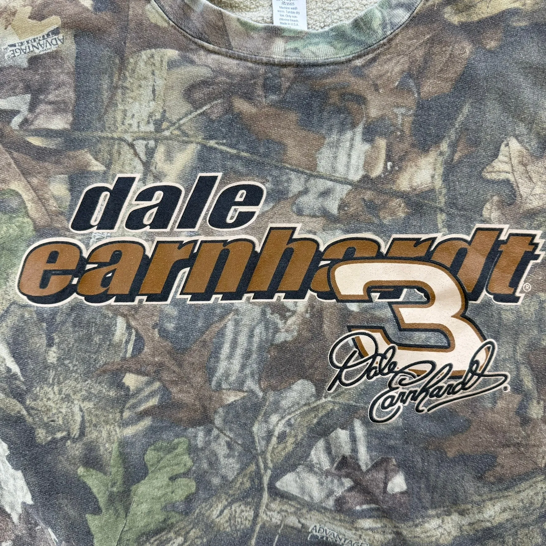 J- Vintage Nascar Dale Earnhardt Made In USA Real Tree Camo Crewneck - XL sold by HG Vintage product image thumbnail 2