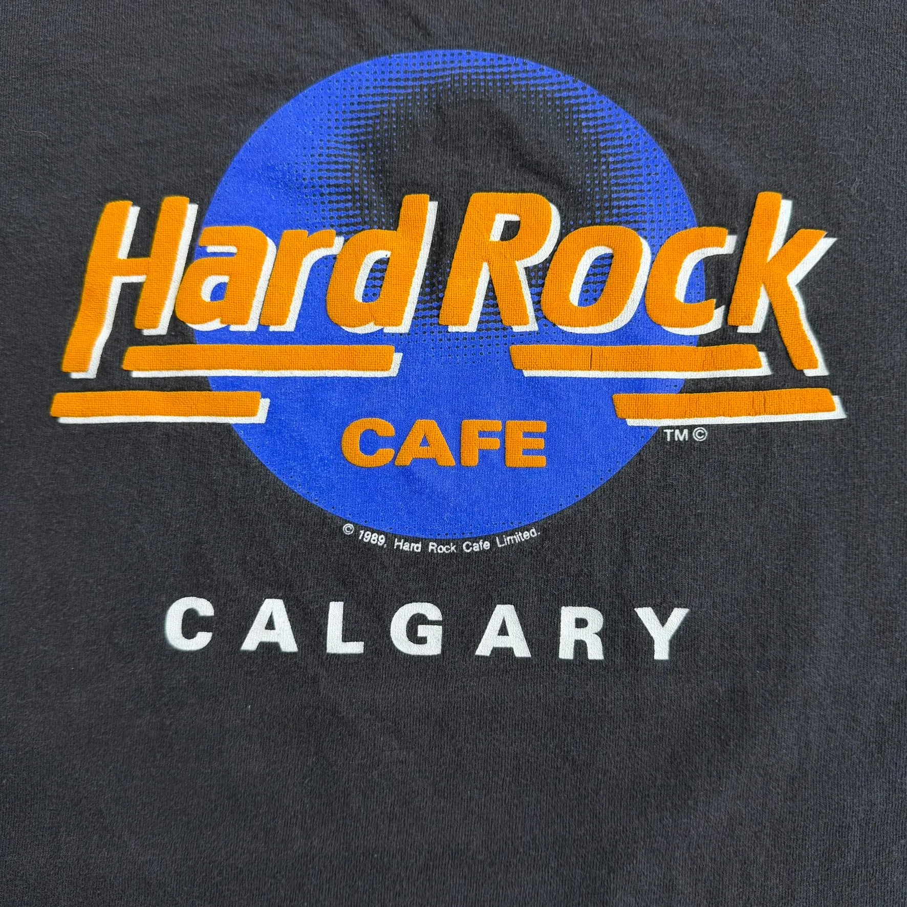 J- Vintage '89 Hard Rock Cafe Calgary Text Graphic Tee - L sold by HG Vintage product image thumbnail 2