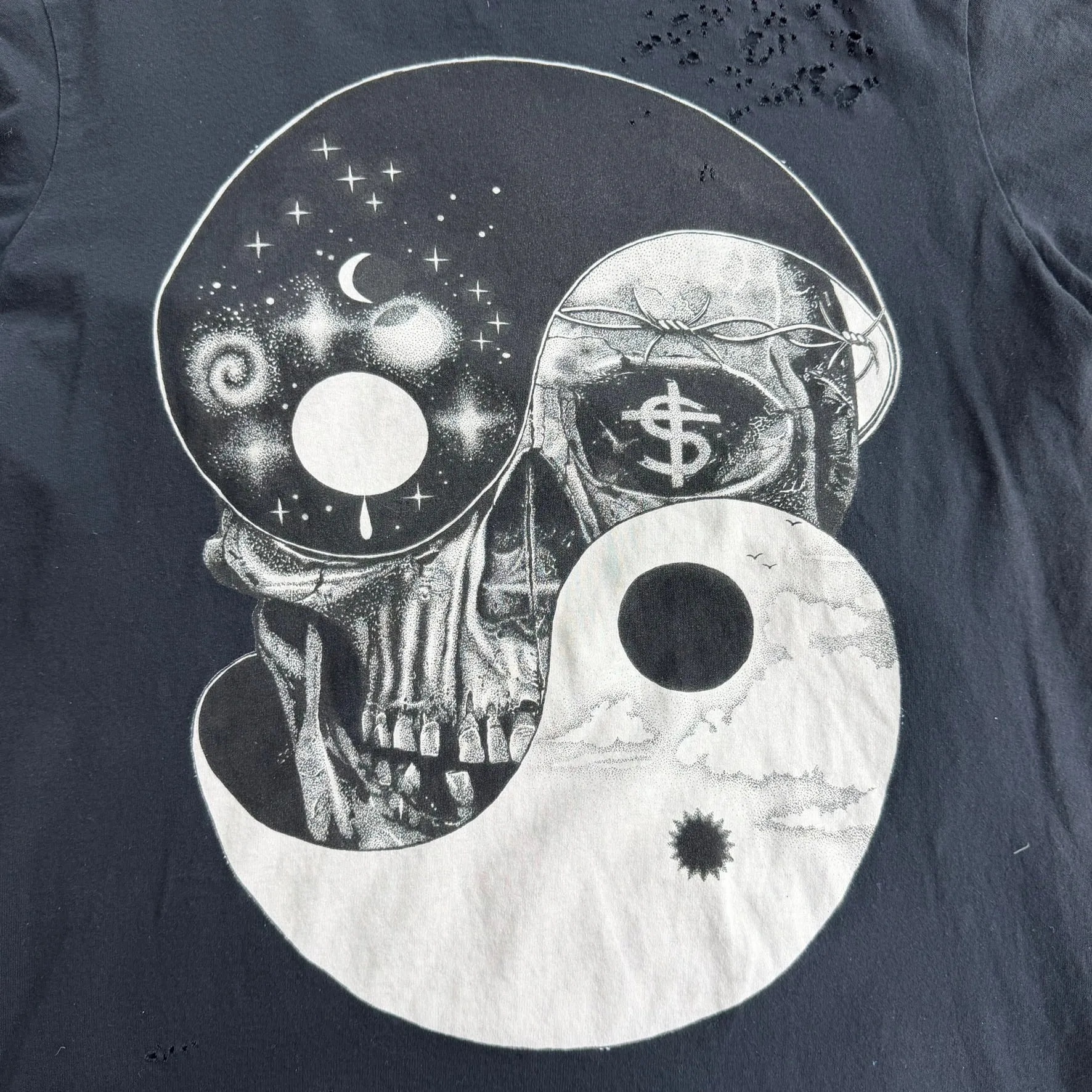 J- All Saints Ying Yang Skull Graphic Tee - M sold by HG Vintage product image thumbnail 2
