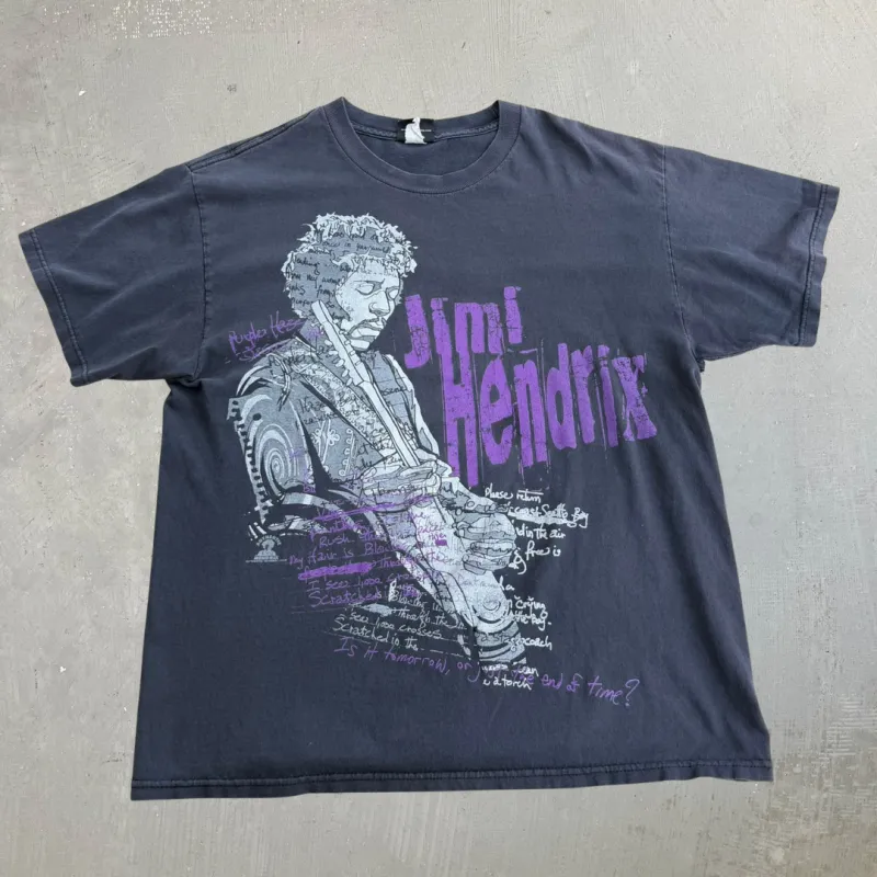 J- Vintage Jimi Hendrix Purple Haze Graphic Tee - XL made by HG Vintage
