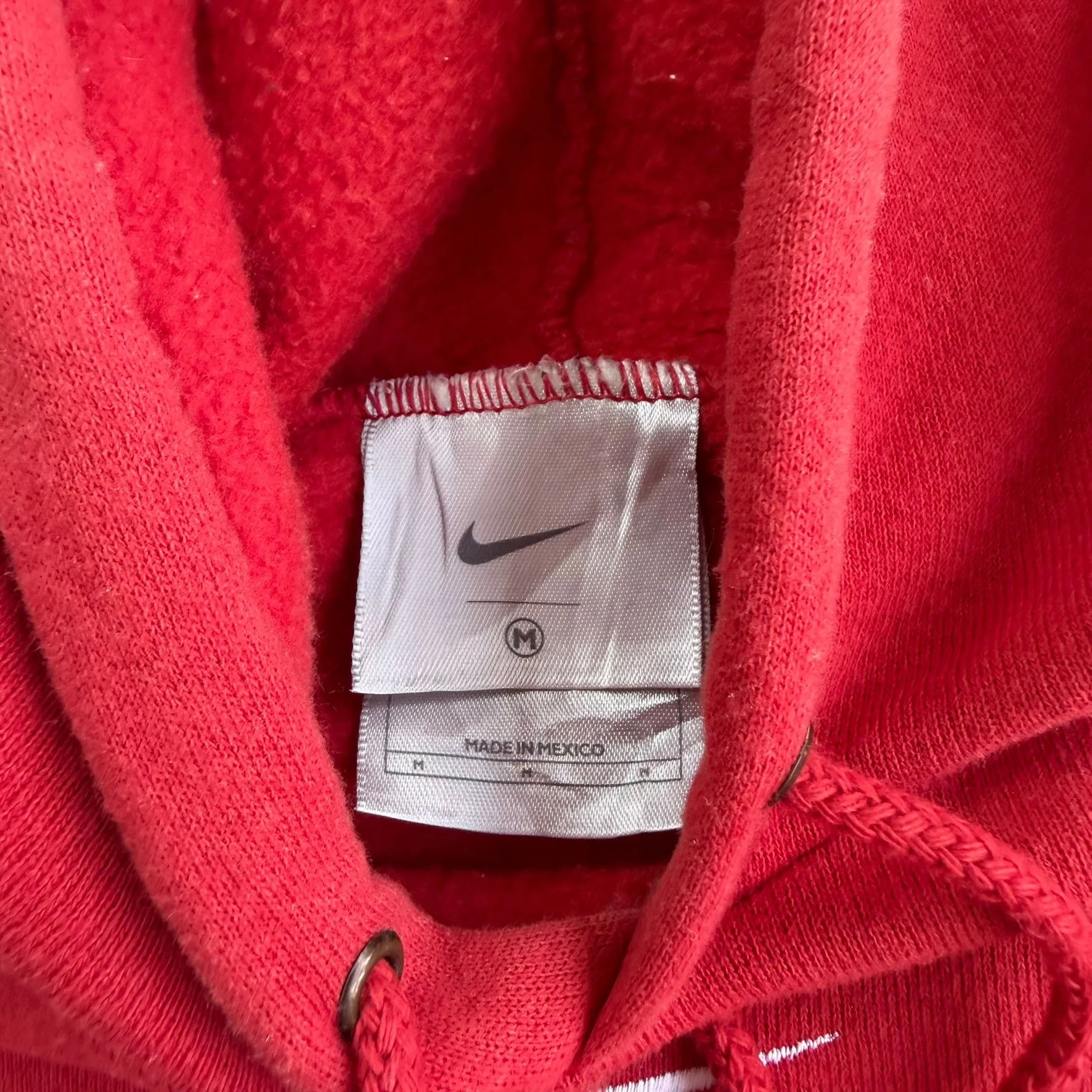 J- Vintage Nike Center Swoosh Red Hoodie - M sold by HG Vintage product image thumbnail 3