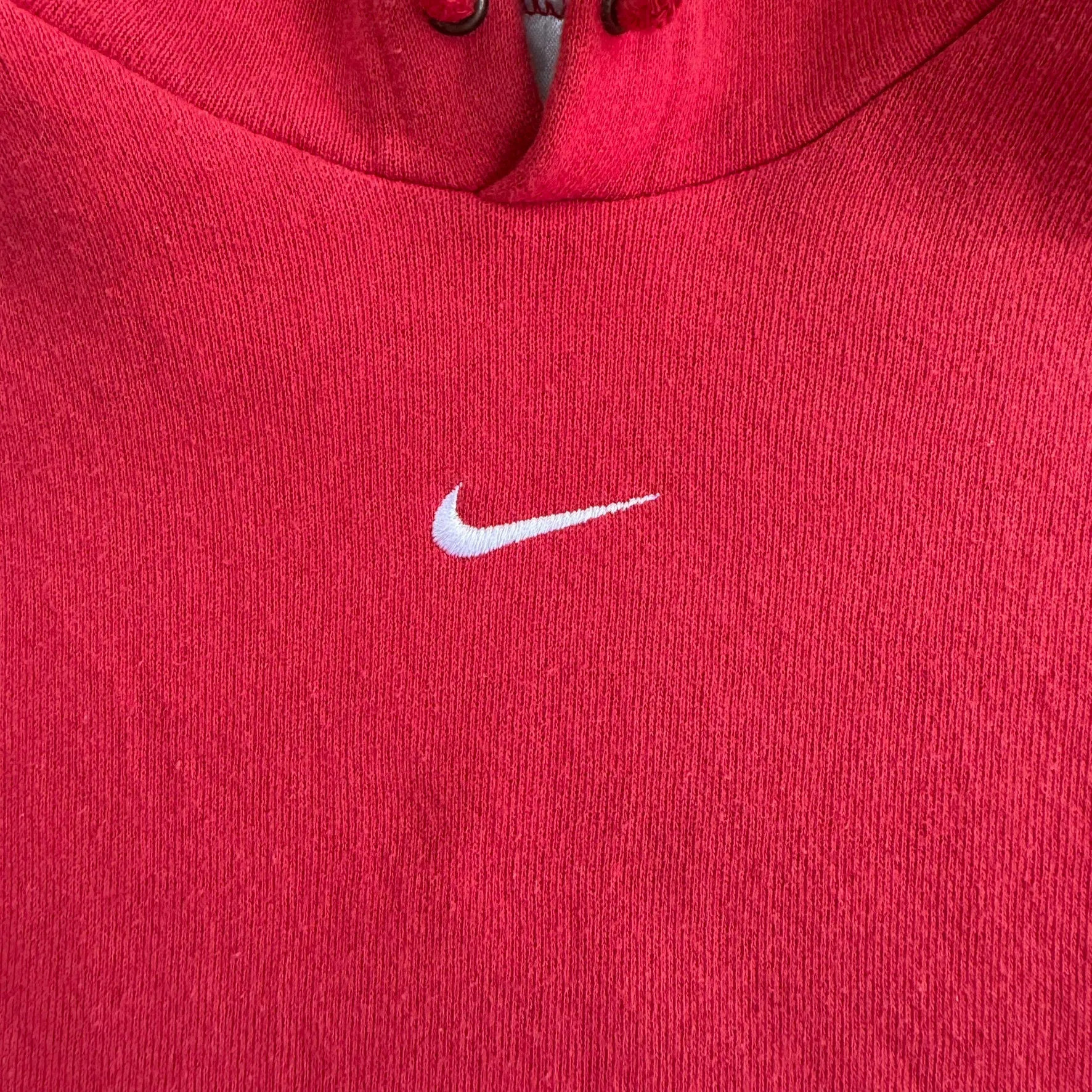 J- Vintage Nike Center Swoosh Red Hoodie - M sold by HG Vintage product image thumbnail 2