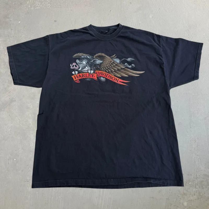 J- Vintage '06 Harley Davidson Vallejo California Hog Graphic Tee - XL made by Harley-Davidson
