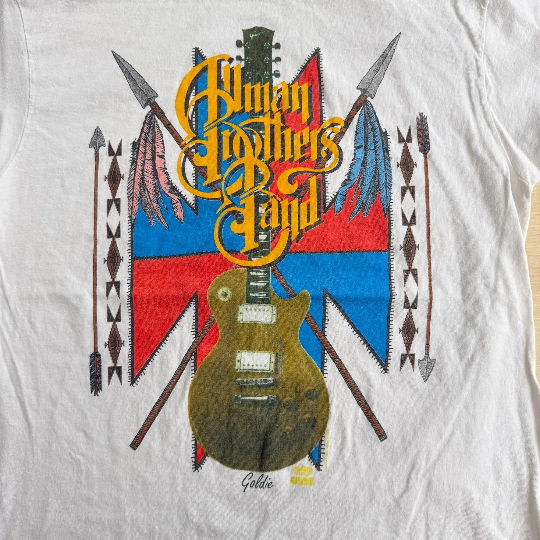 J- Vintage '91 Allman Brother's Band Shades Of The World Tour Made In USA Single Stitch Hanes Tag Tee - XL sold by HG Vintage product image thumbnail 2