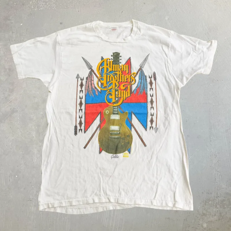 J- Vintage '91 Allman Brother's Band Shades Of The World Tour Made In USA Single Stitch Hanes Tag Tee - XL made by HG Vintage