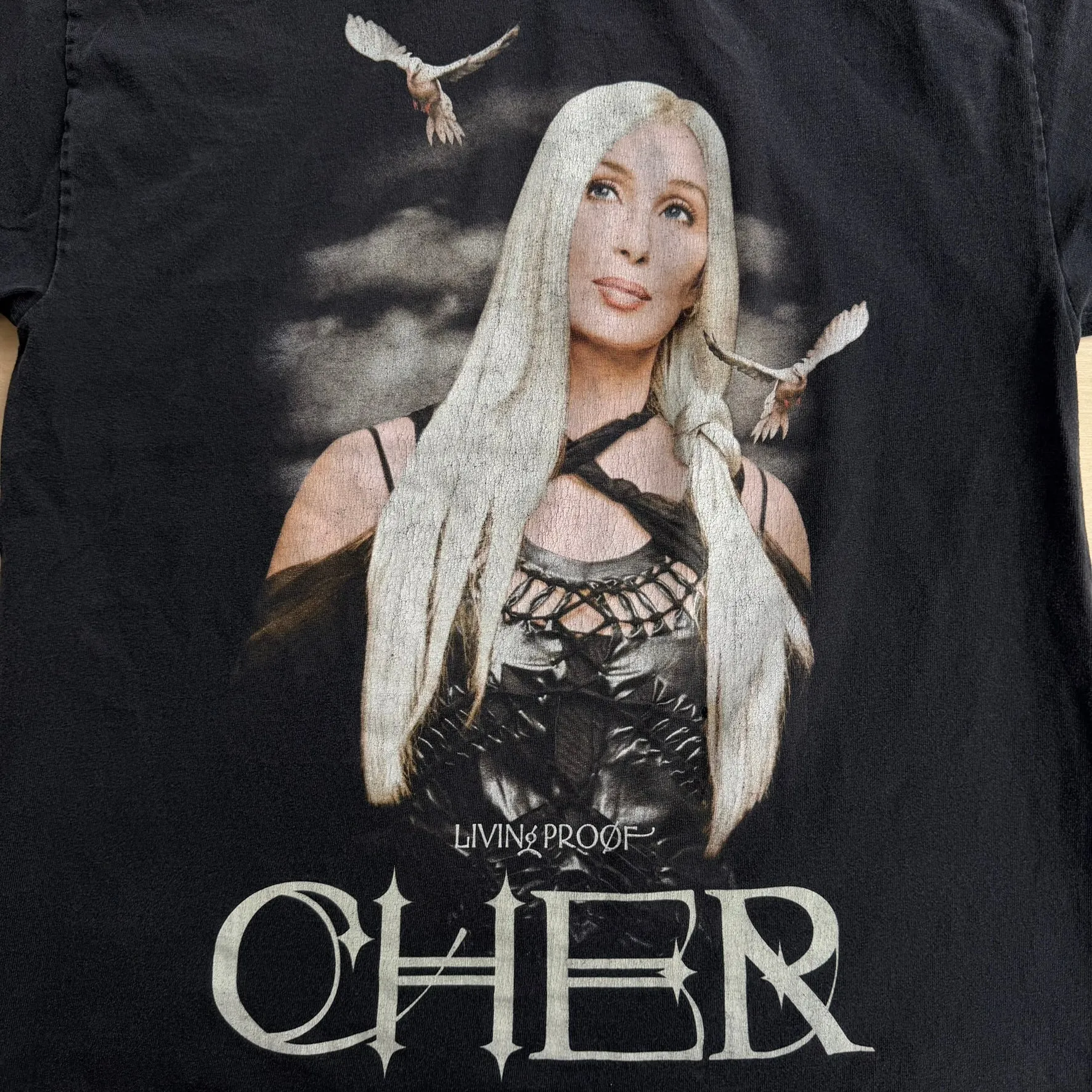 J- Vintage '03 Cher Living Proof Tour Picture Tee - L sold by HG Vintage product image thumbnail 2