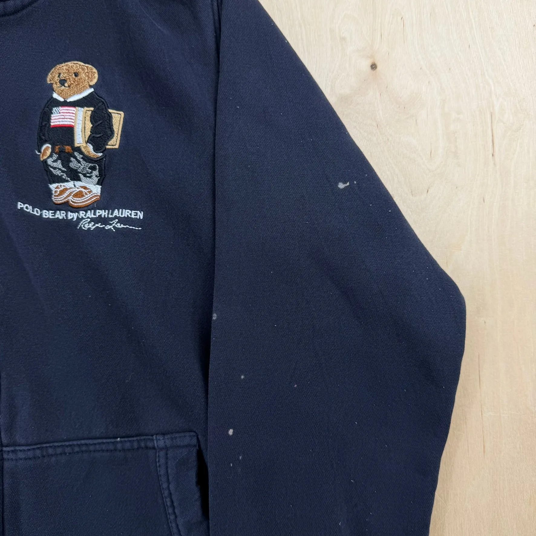 J- Vintage Polo Sport Ralph Lauren Embroidered Bear Zip Up Hoodie - L sold by HG Vintage product image thumbnail 4