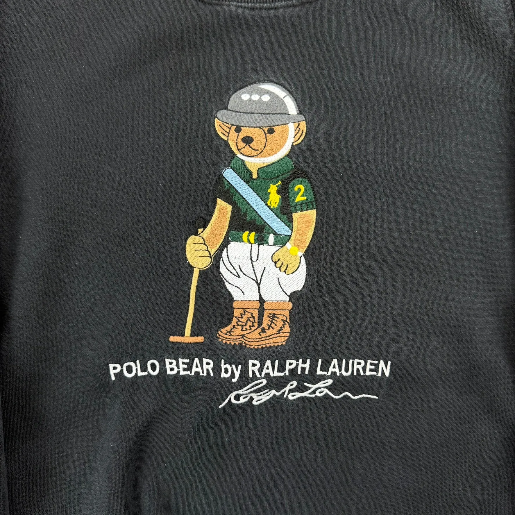 J- Vintage Polo Ralph Lauren Embroidered Bear Crewneck - M sold by HG Vintage product image thumbnail 2