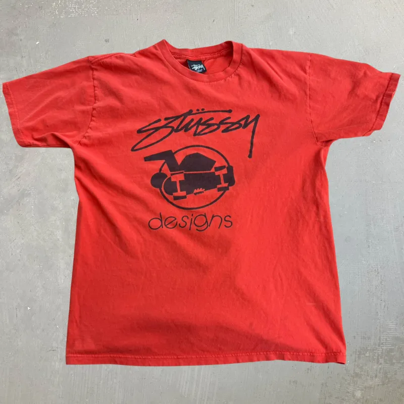 J- Vintage Stussy Designs Graphic Tee - L made by HG Vintage