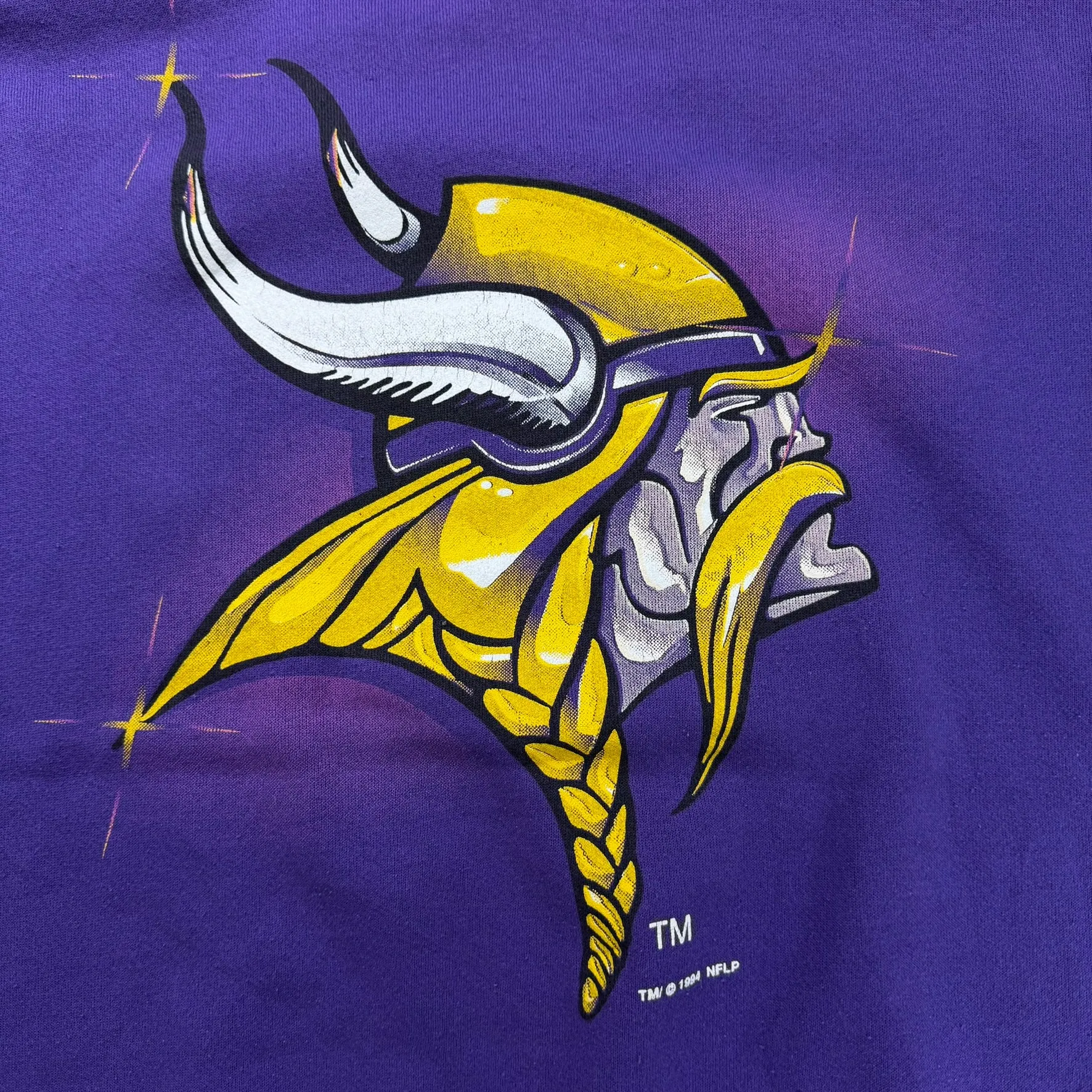 J- Vintage '94 Minnesota Vikings NFL Logo 7 Graphic Made In USA Crewneck - XL Tall sold by HG Vintage product image thumbnail 5