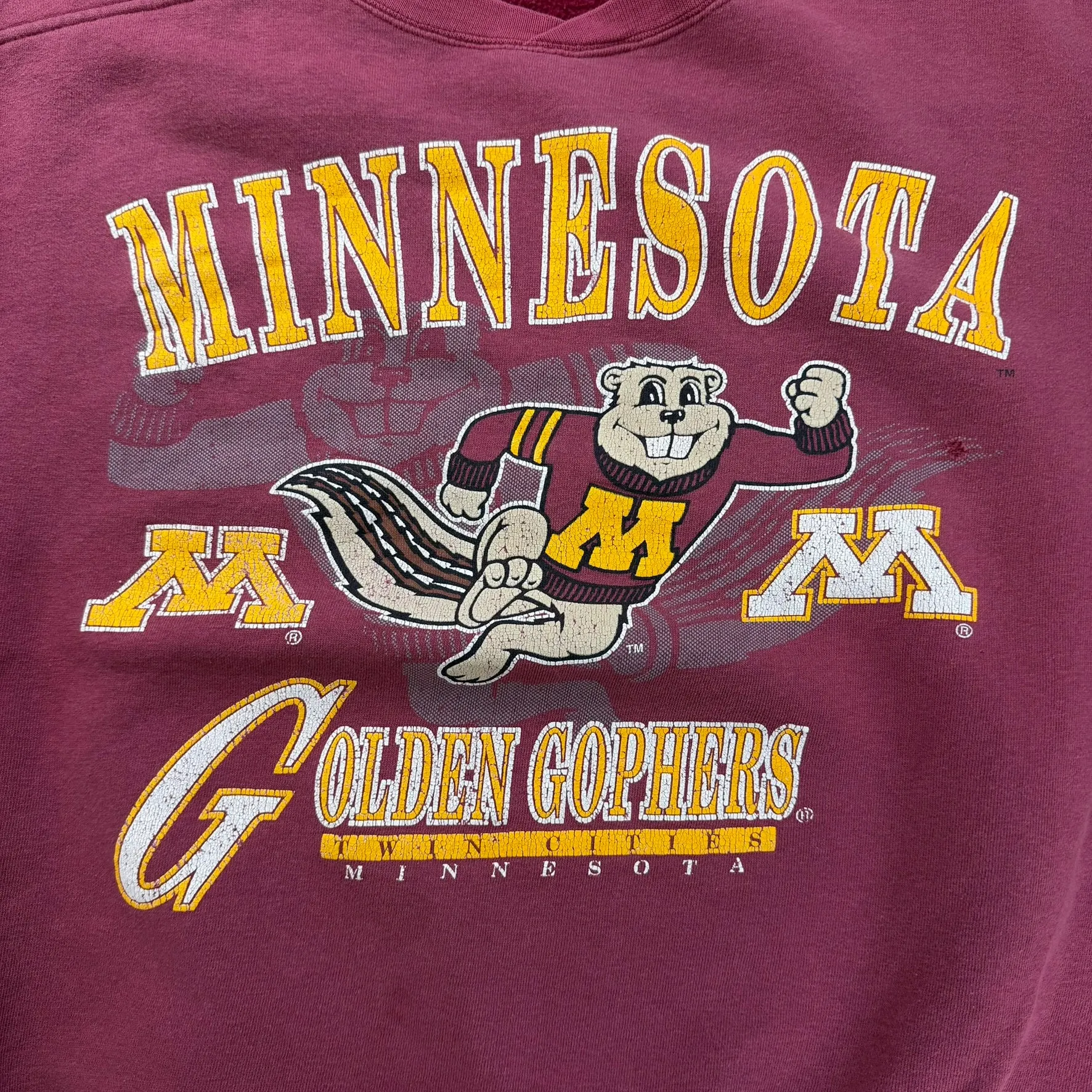 J- Vintage Minnesota Golden Gophers Graphic Crewneck - XL sold by HG Vintage product image thumbnail 2