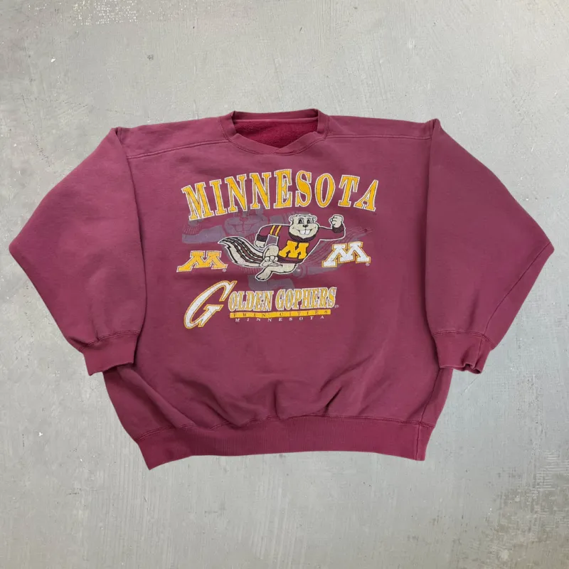 J- Vintage Minnesota Golden Gophers Graphic Crewneck - XL made by HG Vintage