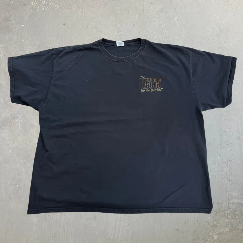 J- Vintage '06 Buckwear The Moment Of Truth Deer Text & Graphic Tee - 2XL made by HG Vintage