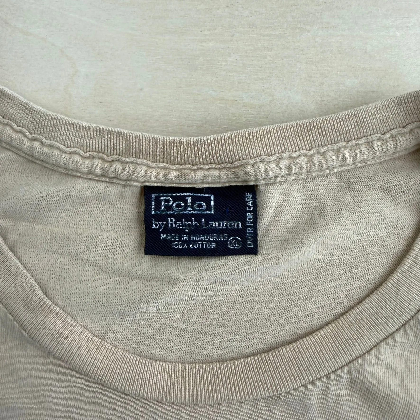 J- Vintage Polo Ralph Lauren Embroidered Logo Single Stitch Pocket Tee - XL sold by HG Vintage product image thumbnail 3