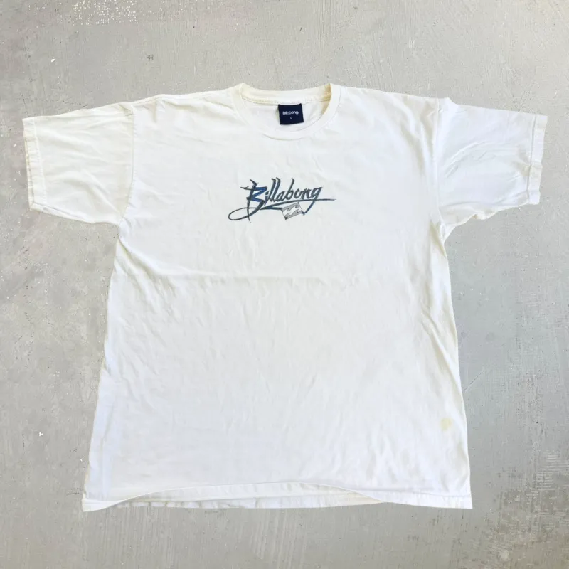 J- Vintage Billabong Logo Text Graphic Tee - L made by HG Vintage