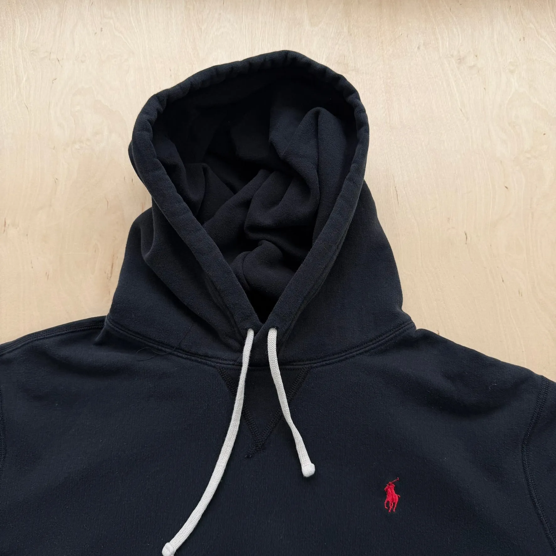 J- Vintage Polo Ralph Lauren Embroidered Logo Black Pullover Hoodie - L sold by HG Vintage product image thumbnail 3