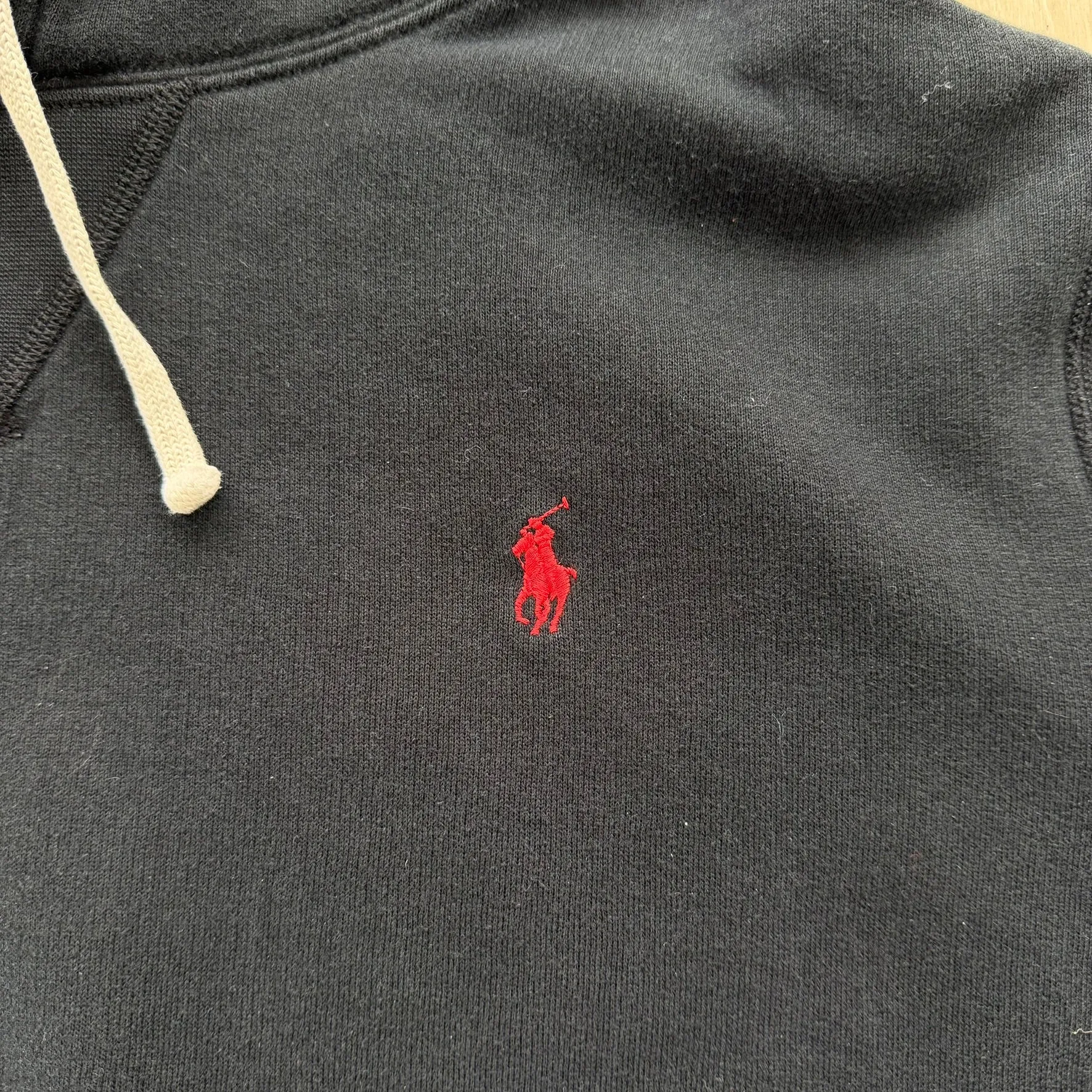 J- Vintage Polo Ralph Lauren Embroidered Logo Black Pullover Hoodie - L sold by HG Vintage product image thumbnail 2