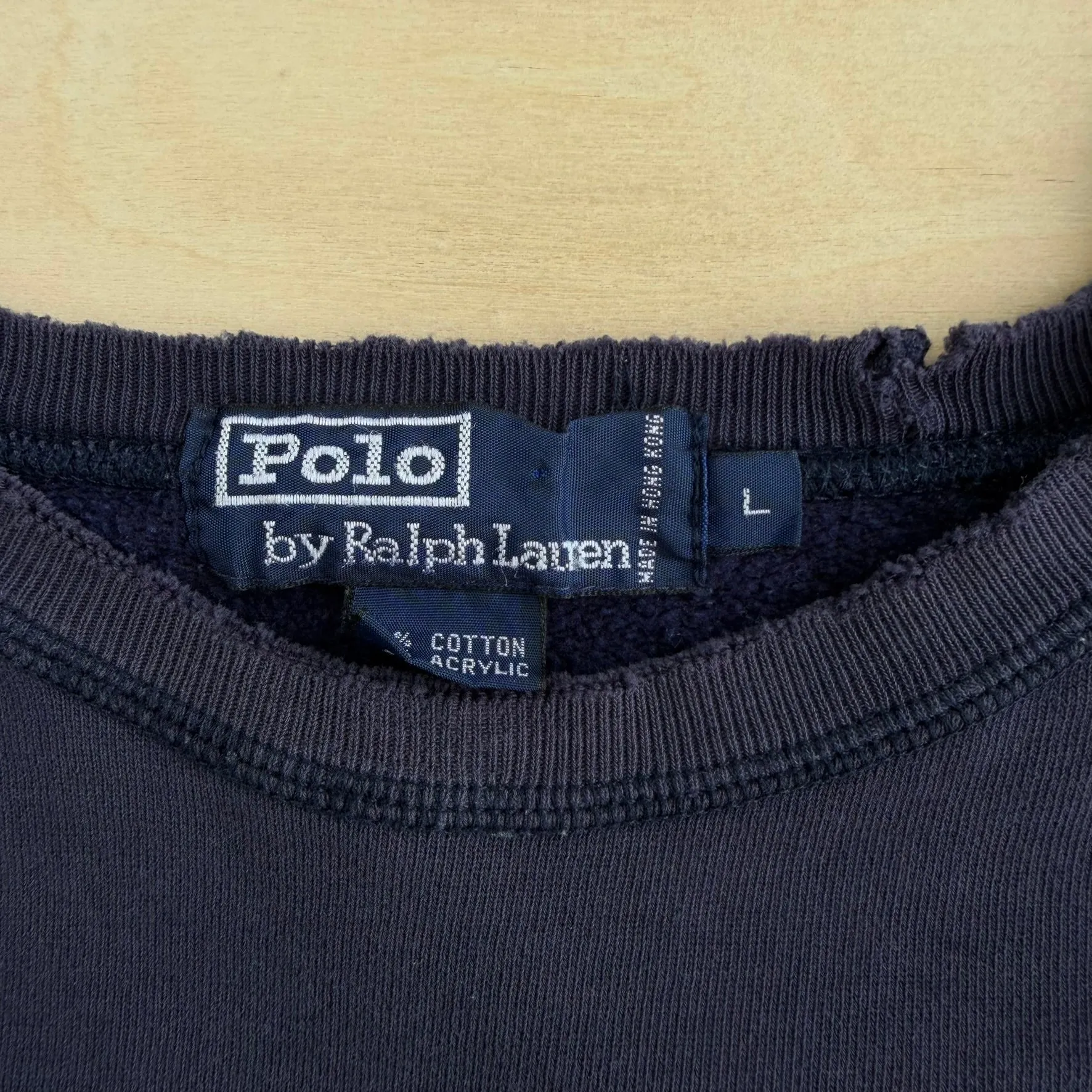 J- Vintage '92 Polo Ralph Lauren Embroidered Bear Crewneck - L sold by HG Vintage product image thumbnail 4