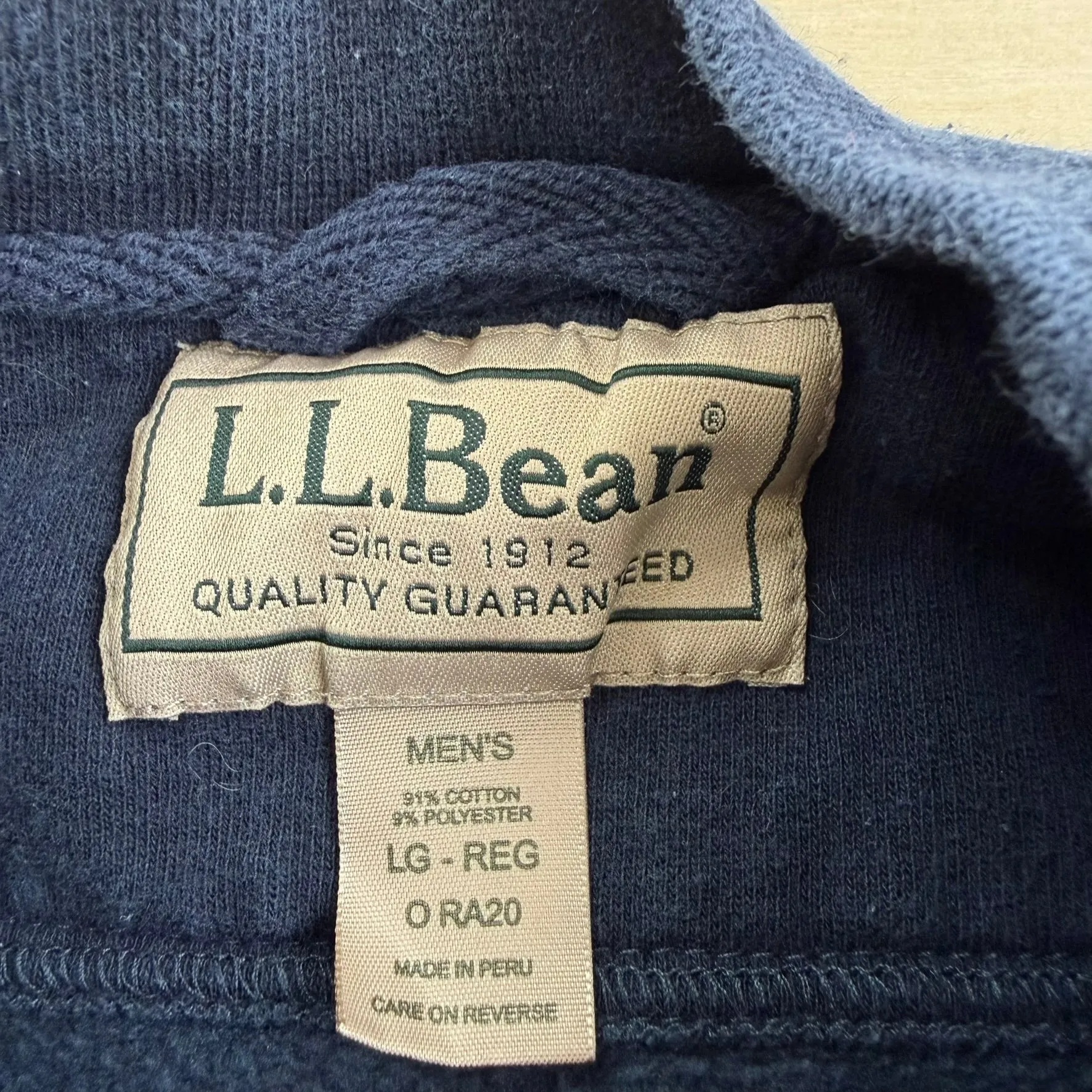 J- Vintage LL Bean Embroidered Logo Text Crewneck - L sold by HG Vintage product image thumbnail 3