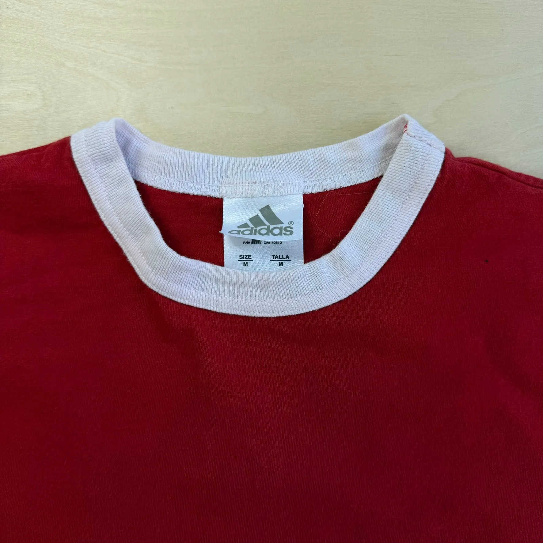 J- Vintage Adidas Canada National Soccer Team Text Ringer Tee - M sold by HG Vintage product image thumbnail 5