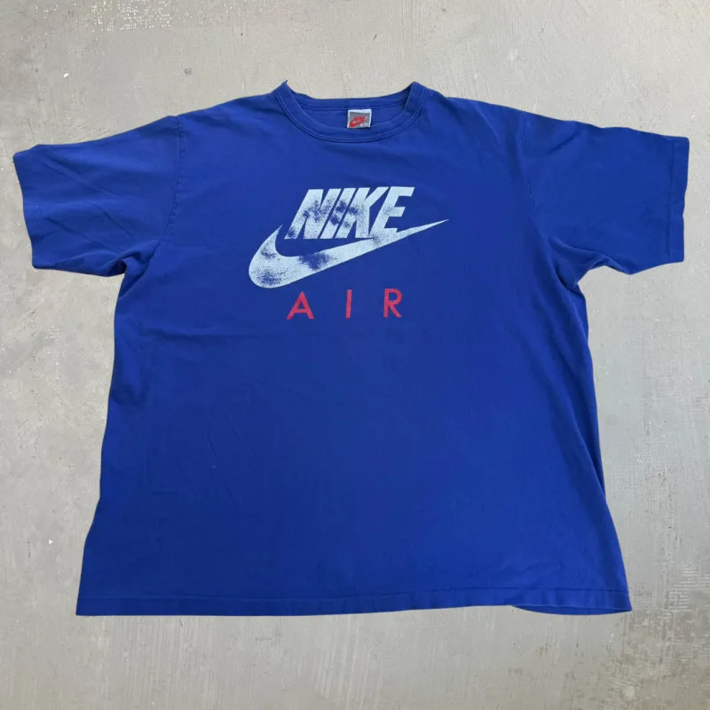 J- Vintage 90s Nike Air & Swoosh Graphic Single Stitch Tee - XL made by HG Vintage