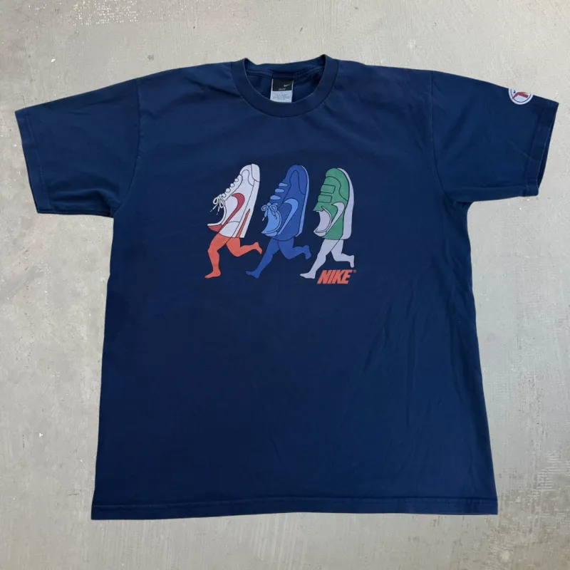 J- Vintage Nike Cortez Shoes Graphic Tee - L made by HG Vintage