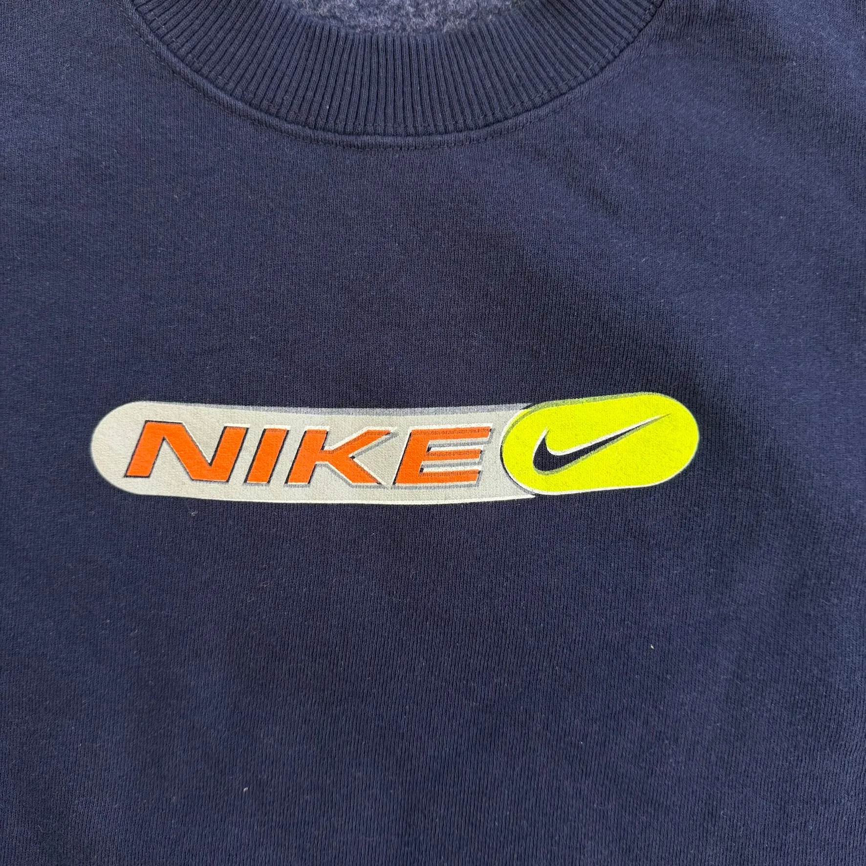 J- Vintage Nike Text & Swoosh Graphic Navy Crewneck - XL sold by HG Vintage product image thumbnail 2