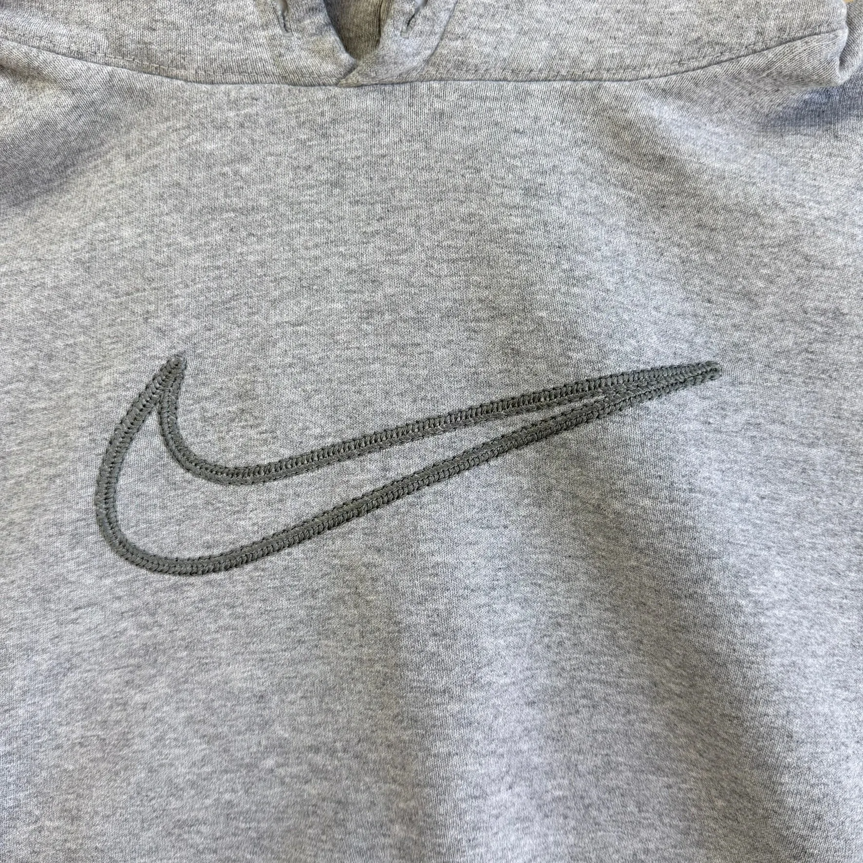 J- Vintage 90s Nike Embroidered Center Swoosh Grey Hoodie - M sold by HG Vintage product image thumbnail 2