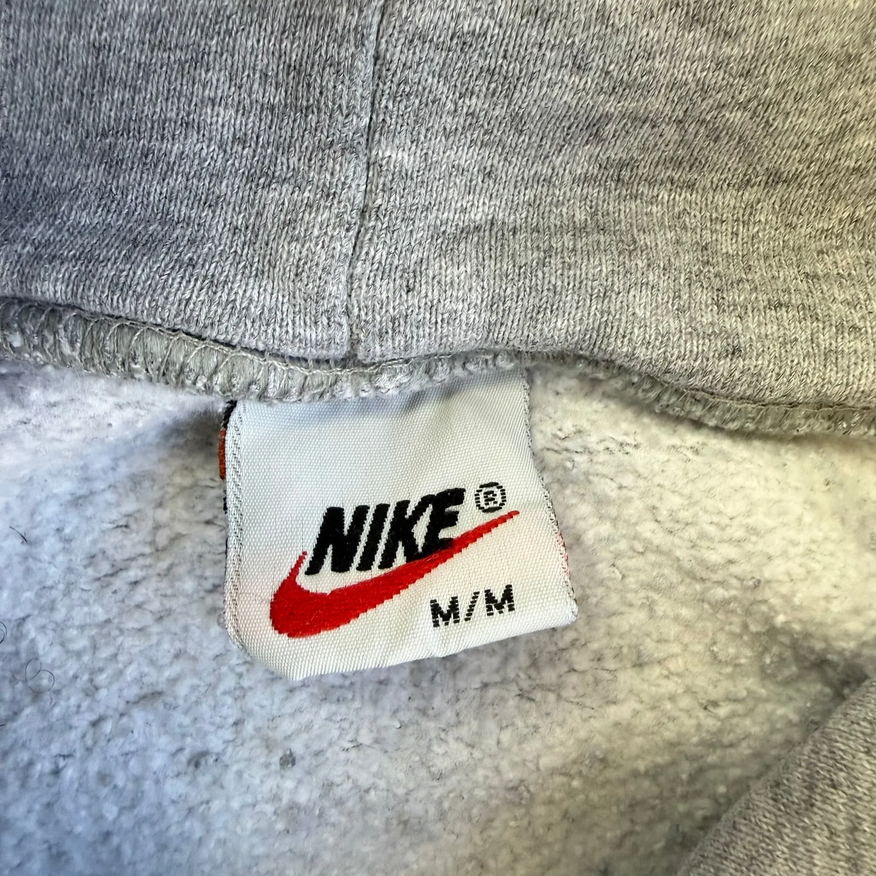 J- Vintage 90s Nike Embroidered Center Swoosh Grey Hoodie - M sold by HG Vintage product image thumbnail 3